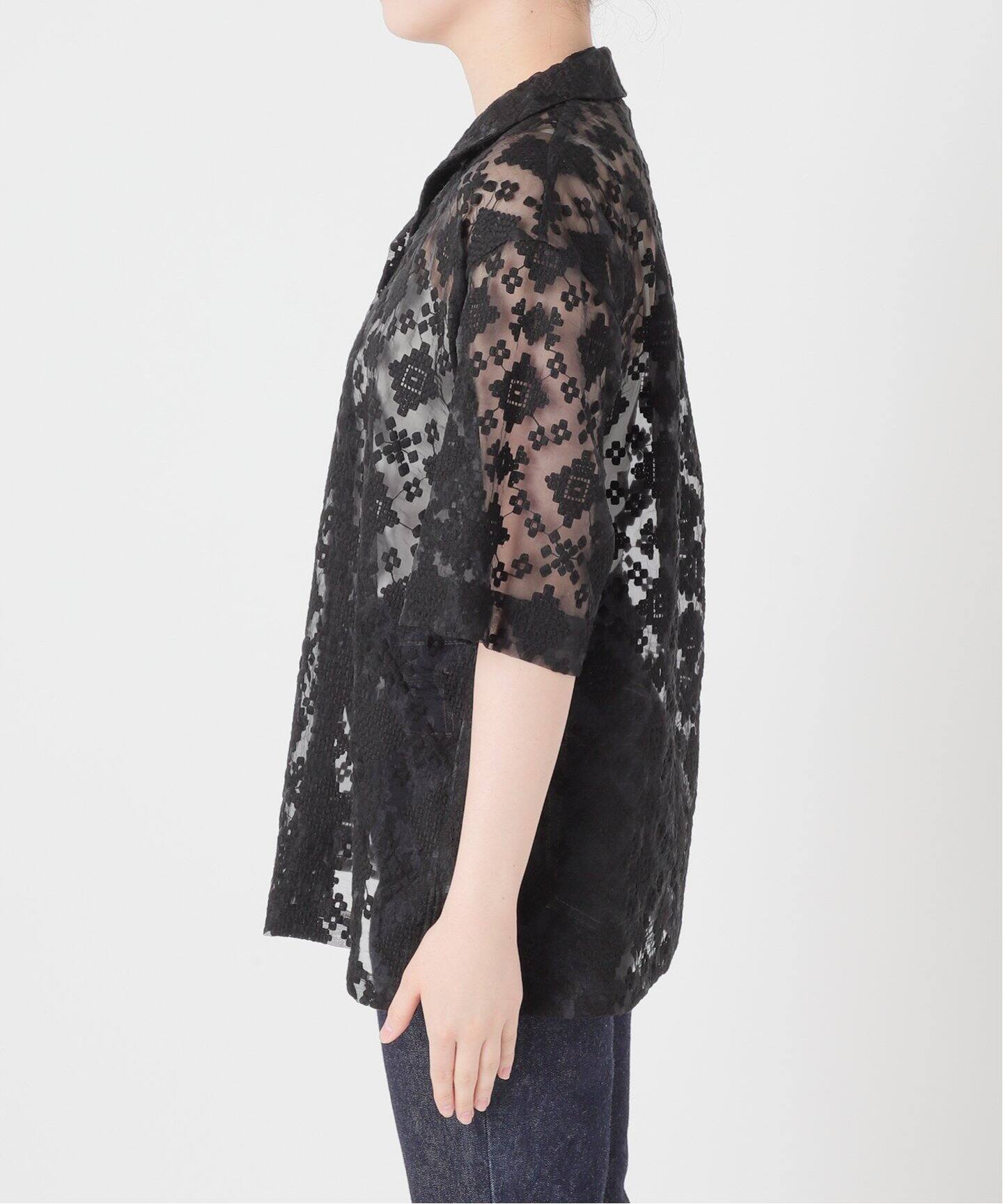 オーガンジーレースシャツ（シャツ／ブラウス）｜JOURNAL