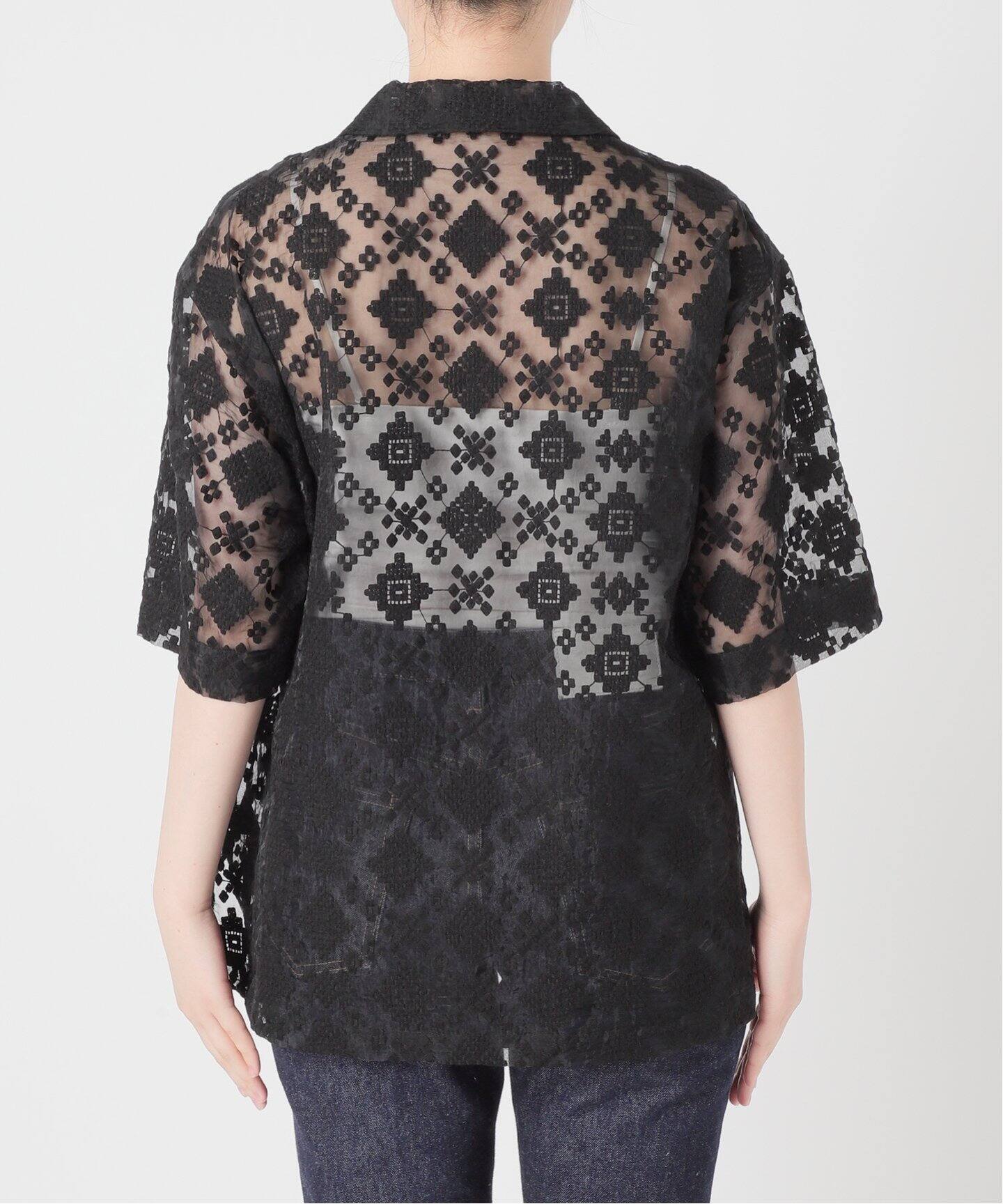 オーガンジーレースシャツ（シャツ／ブラウス）｜JOURNAL