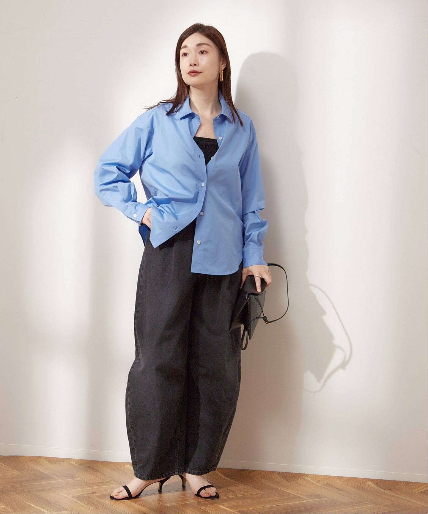 追加》THOMAS MASONレギュラーカラーシャツ（シャツ／ブラウス