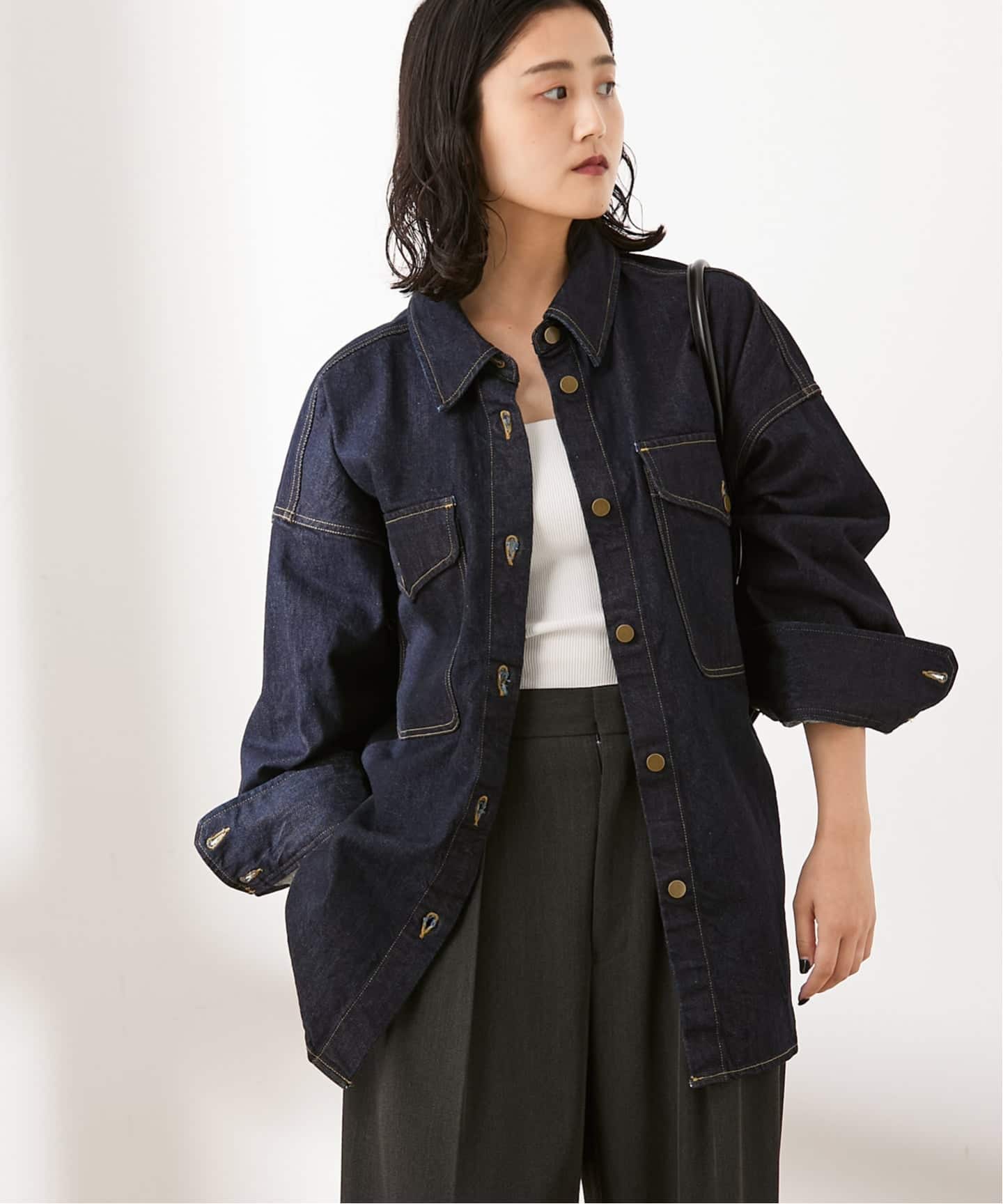オーバーサイズデニムシャツ（シャツ／ブラウス）｜JOURNAL STANDARD L