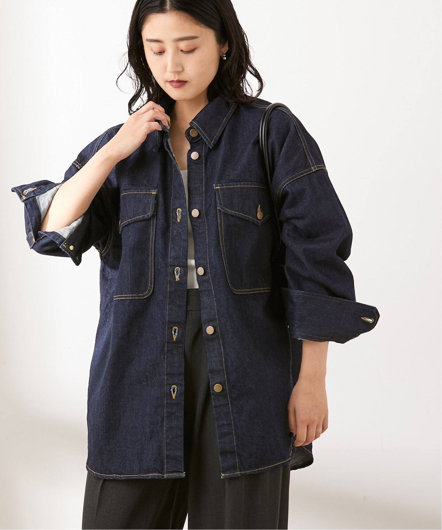 JOURNAL STANDARD ジャーナルスタンダード　オーバーサイズシャツ 予約》オーバーサイズデニムシャツ（シャツ／ブラウス