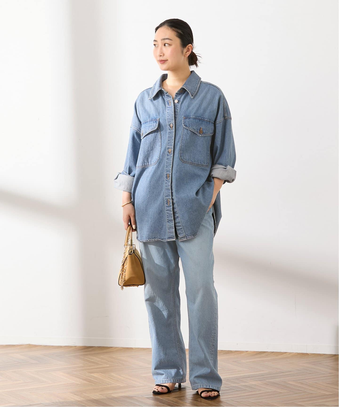 JOURNAL STANDARD ジャーナルスタンダード　オーバーサイズシャツ 予約》オーバーサイズデニムシャツ（シャツ／ブラウス