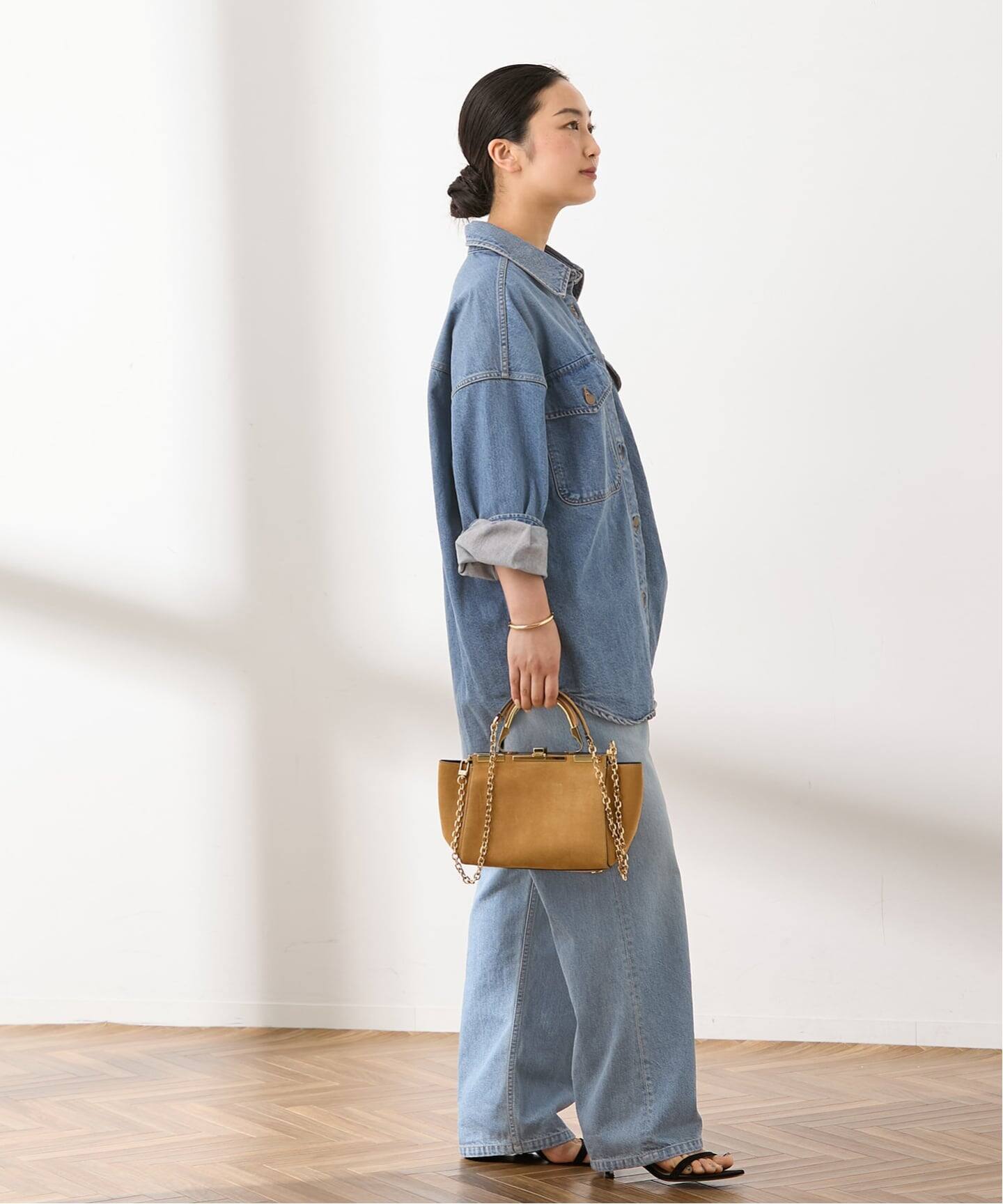 ジャーナルスタンダード レサージュ リアクティブデニムシャツ　ブラウス リアクティブデニムシャツ | ジャーナルスタンダード レサージュ