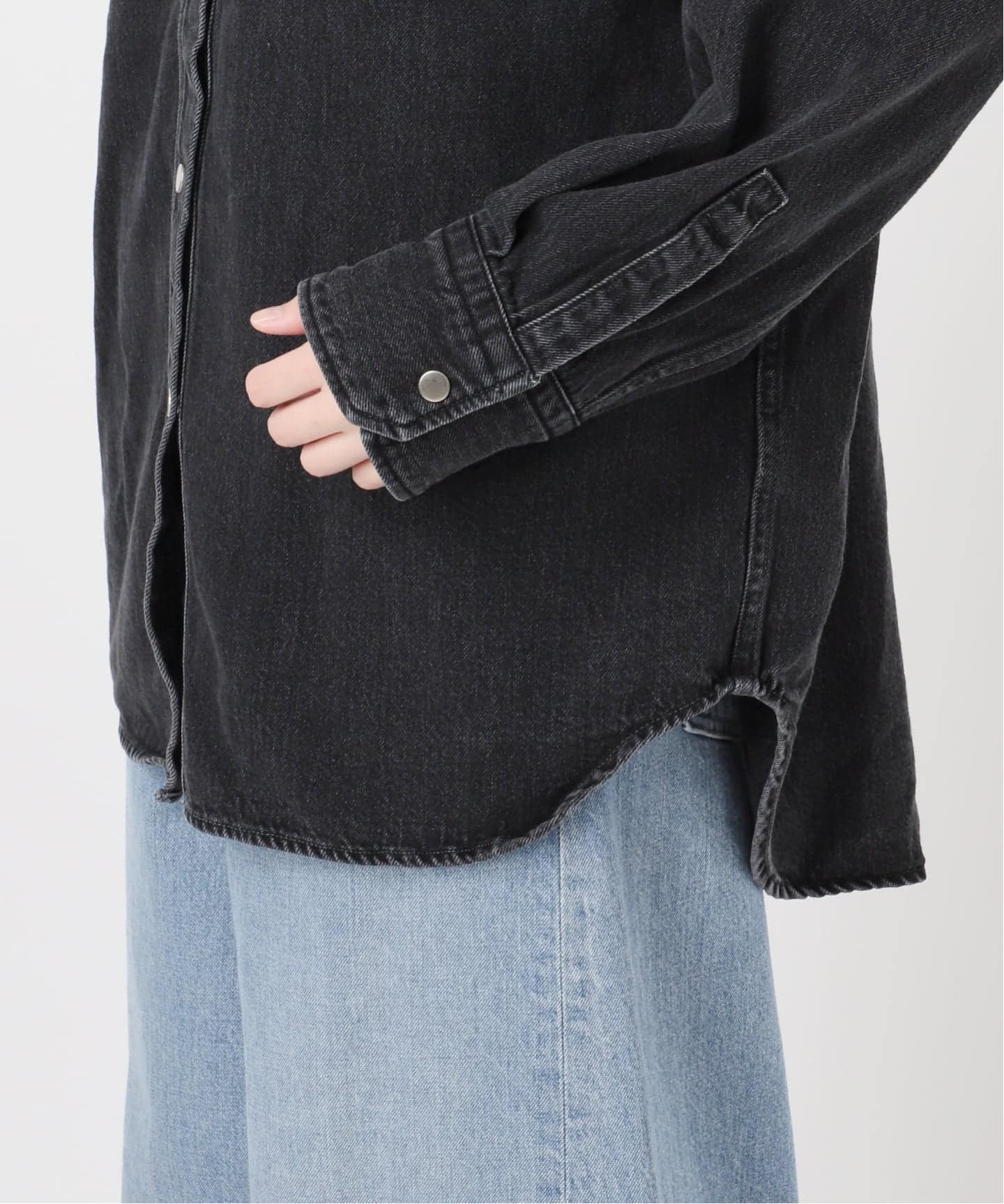 ジャーナルスタンダード レサージュ リアクティブデニムシャツ　ブラウス セール】 リアクティブデニム レギュラーシャツ （シャツ・ブラウス