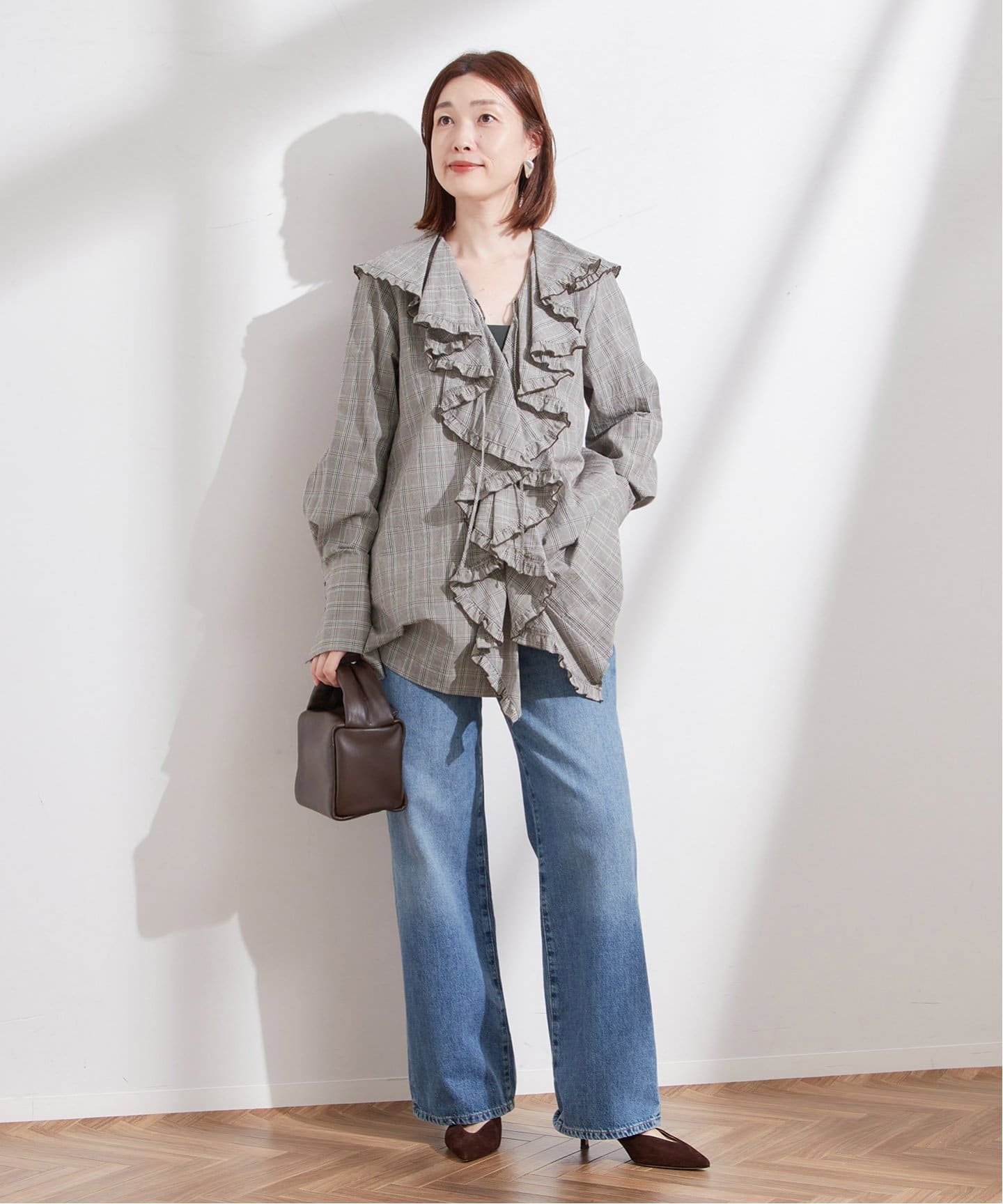 Uhr/ウーア】Ruffle Frill Shirt：シャツ（シャツ／ブラウス
