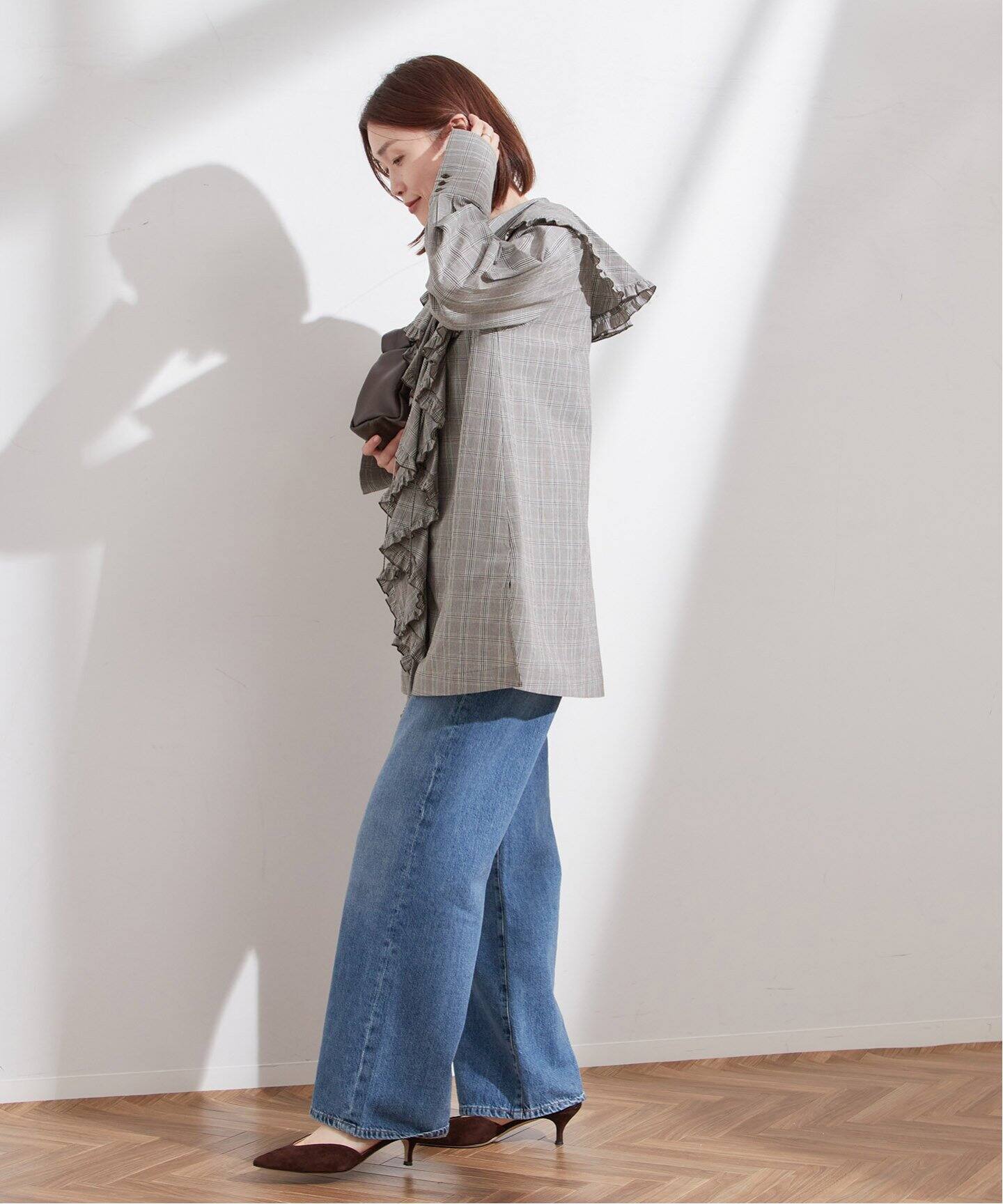 Uhr/ウーア】Ruffle Frill Shirt：シャツ（シャツ／ブラウス