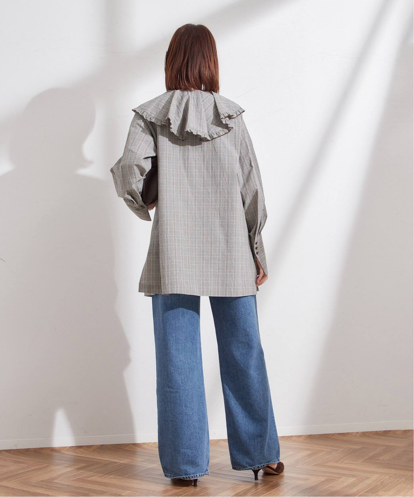 Uhr/ウーア】Ruffle Frill Shirt：シャツ（シャツ／ブラウス