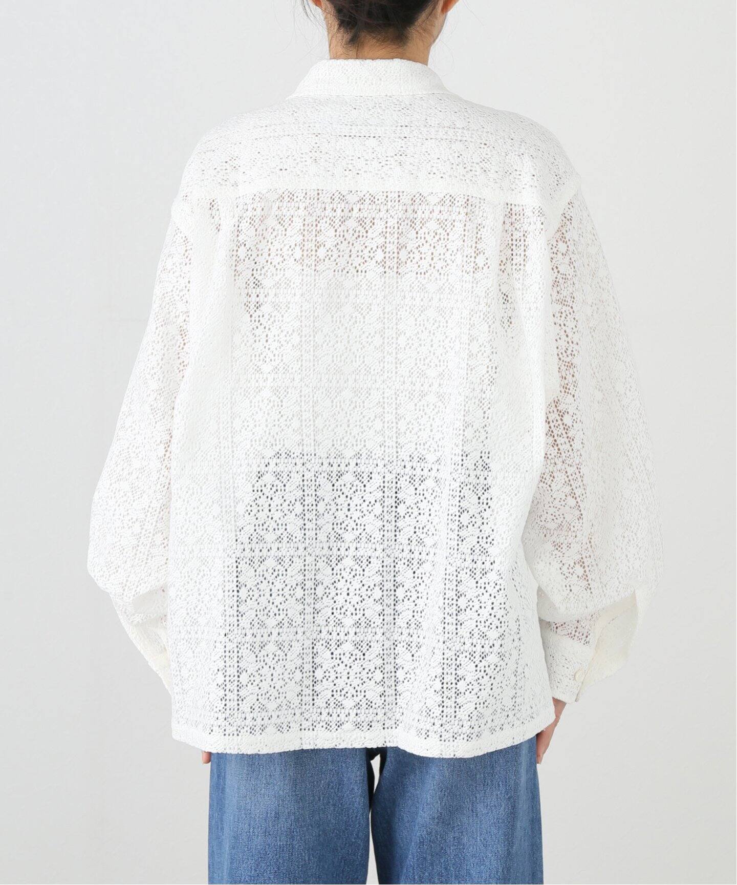 JANE SMITH/ジェーンスミス】COTTON POLYESTER BLOCK LACE O