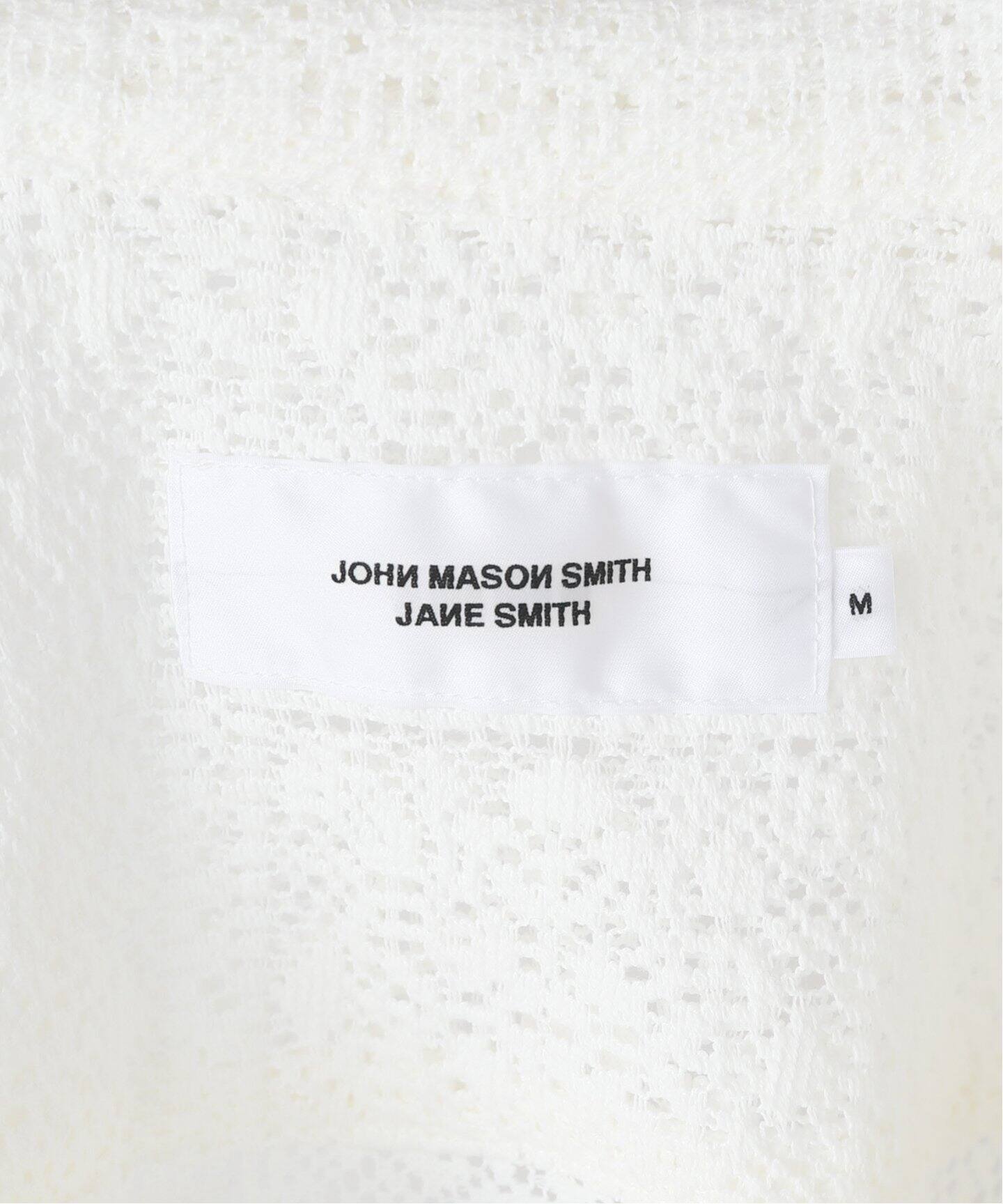 JANE SMITH/ジェーンスミス】COTTON POLYESTER BLOCK LACE O：シャツ 