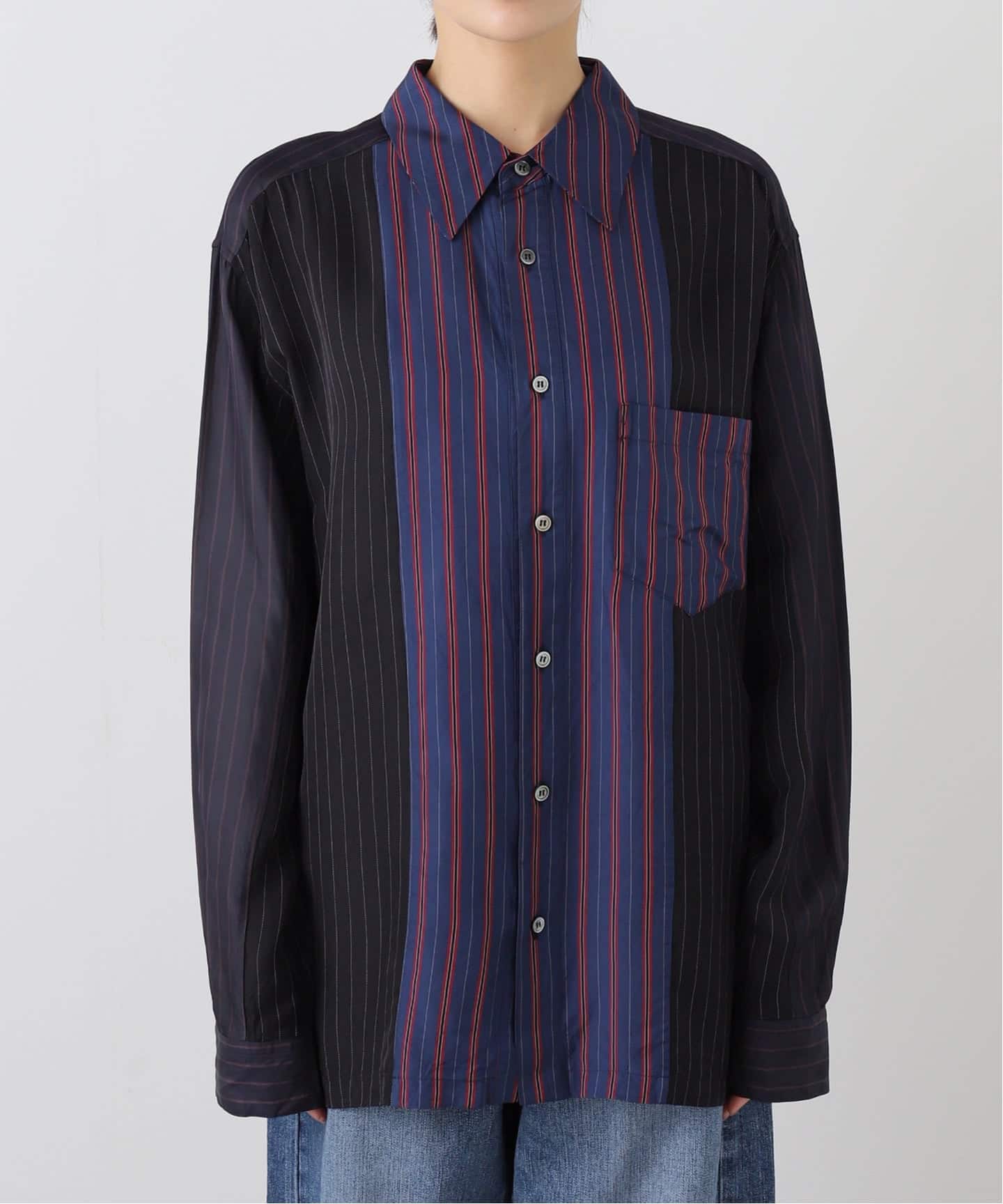 トップス nico1113toto TOGA TOO/トーガトゥ】 Cupra stripe shirt：シャツ（シャツ