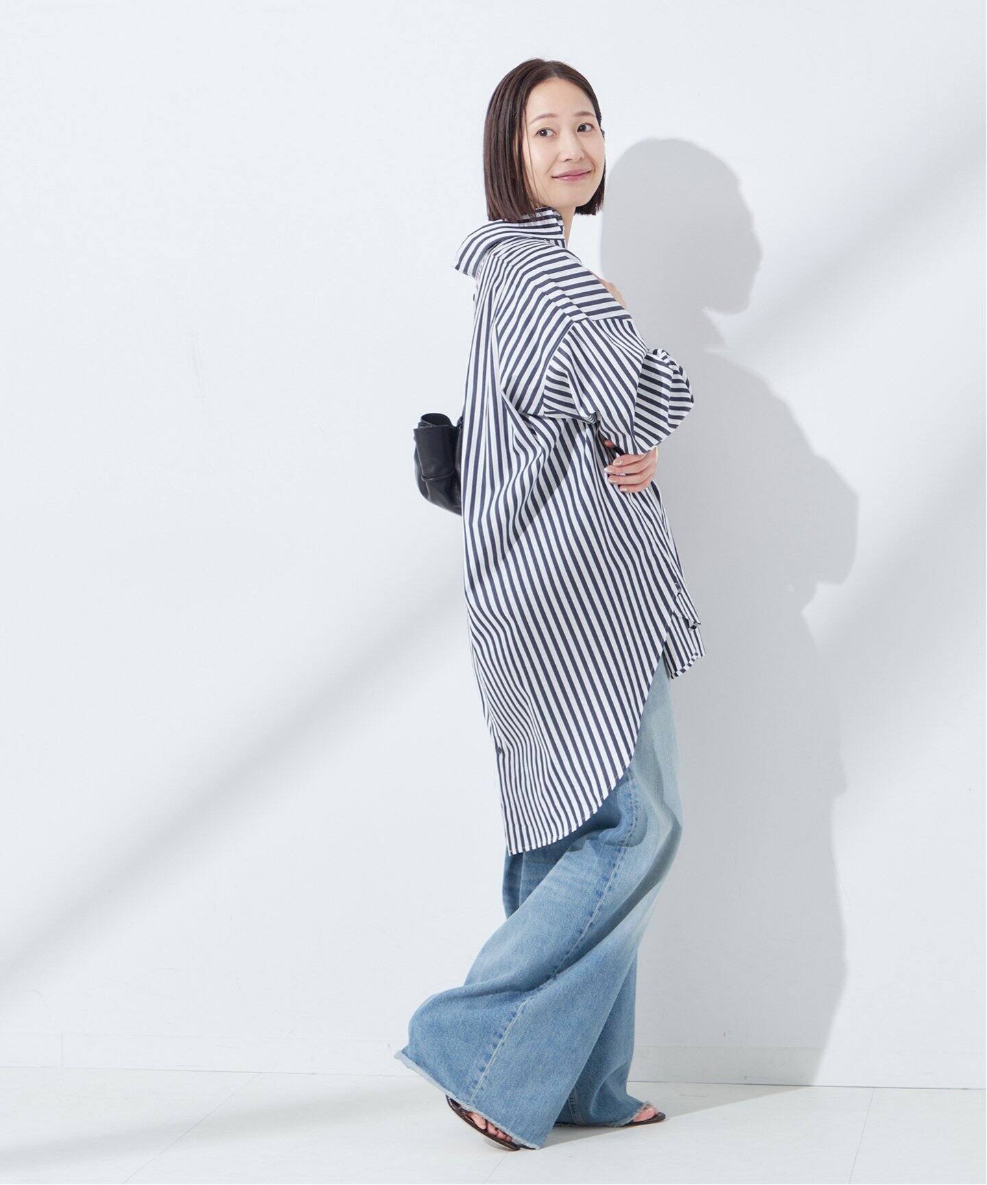 Uhr/ウーア】2Way Big Shirt：シャツ（シャツ／ブラウス