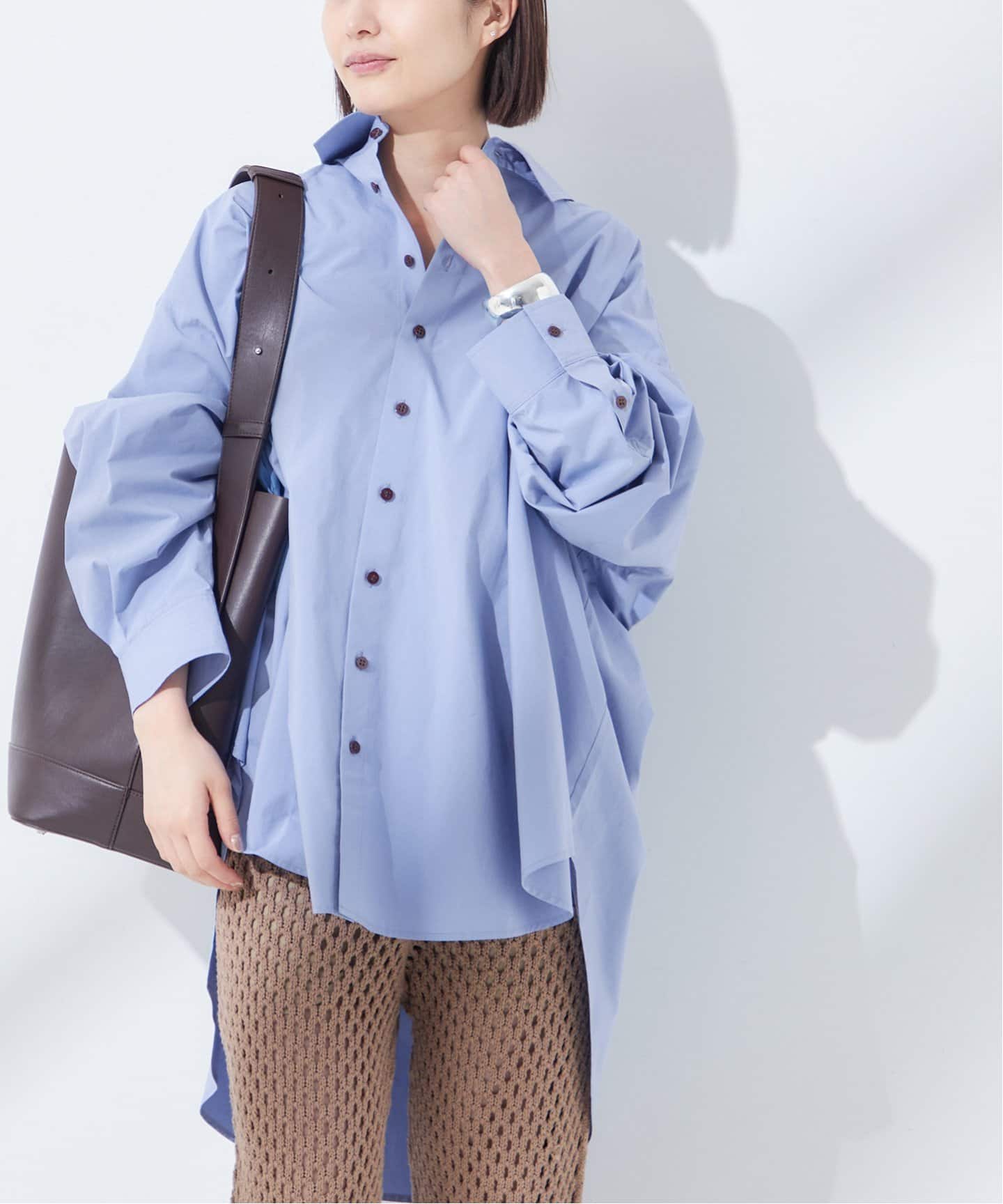 Uhr/ウーア】2Way Big Shirt：シャツ（シャツ／ブラウス