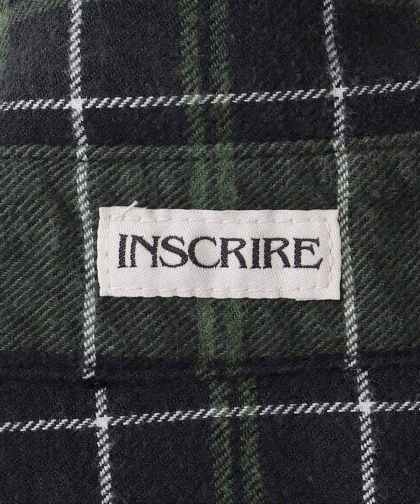 INSCRIRE /アンスクリア】Flannel Shirt Dress：シャツ（シャツ