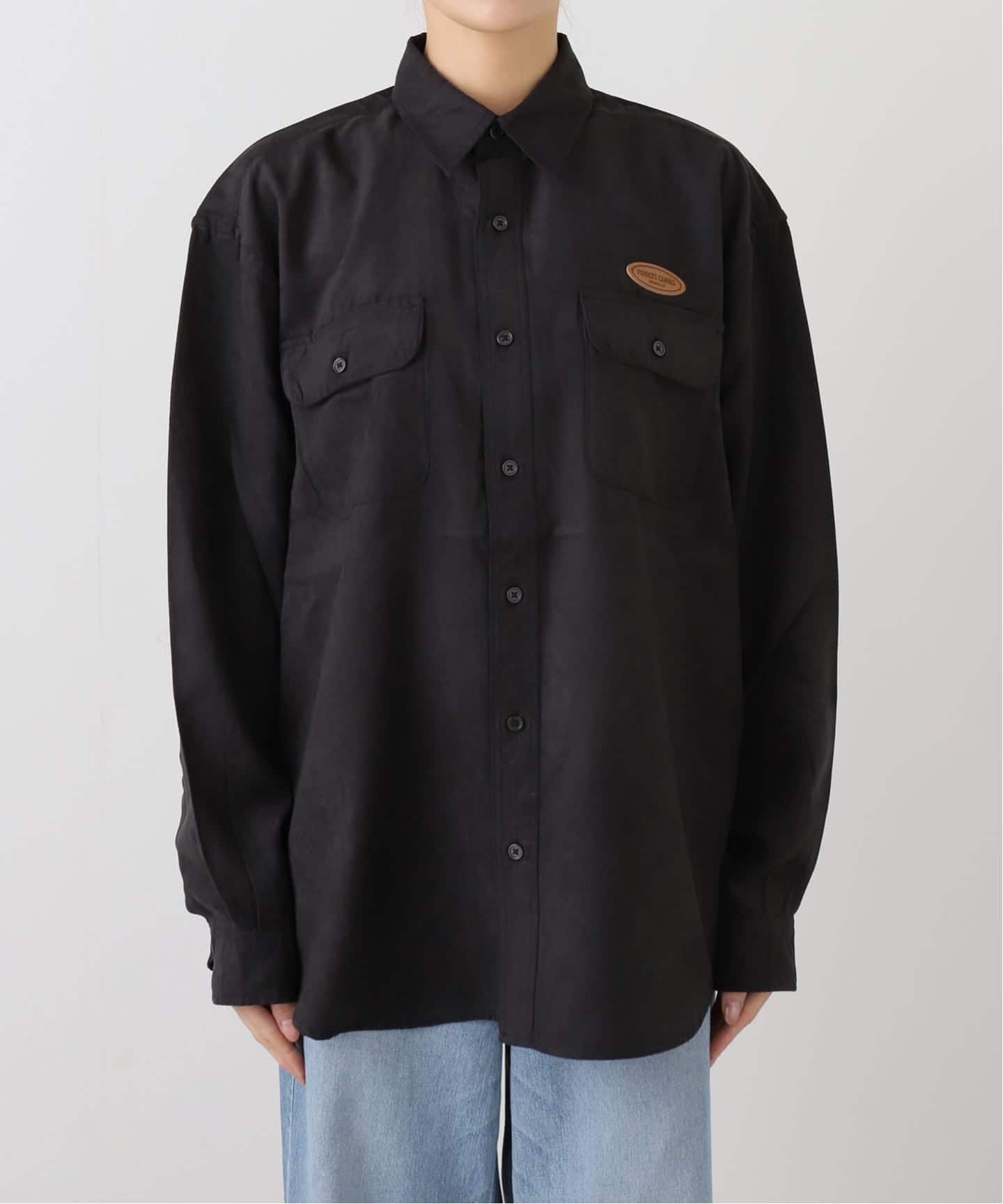 PARROTT CANVAS/パロットキャンバス】 CPO Shirt-Polyester suede