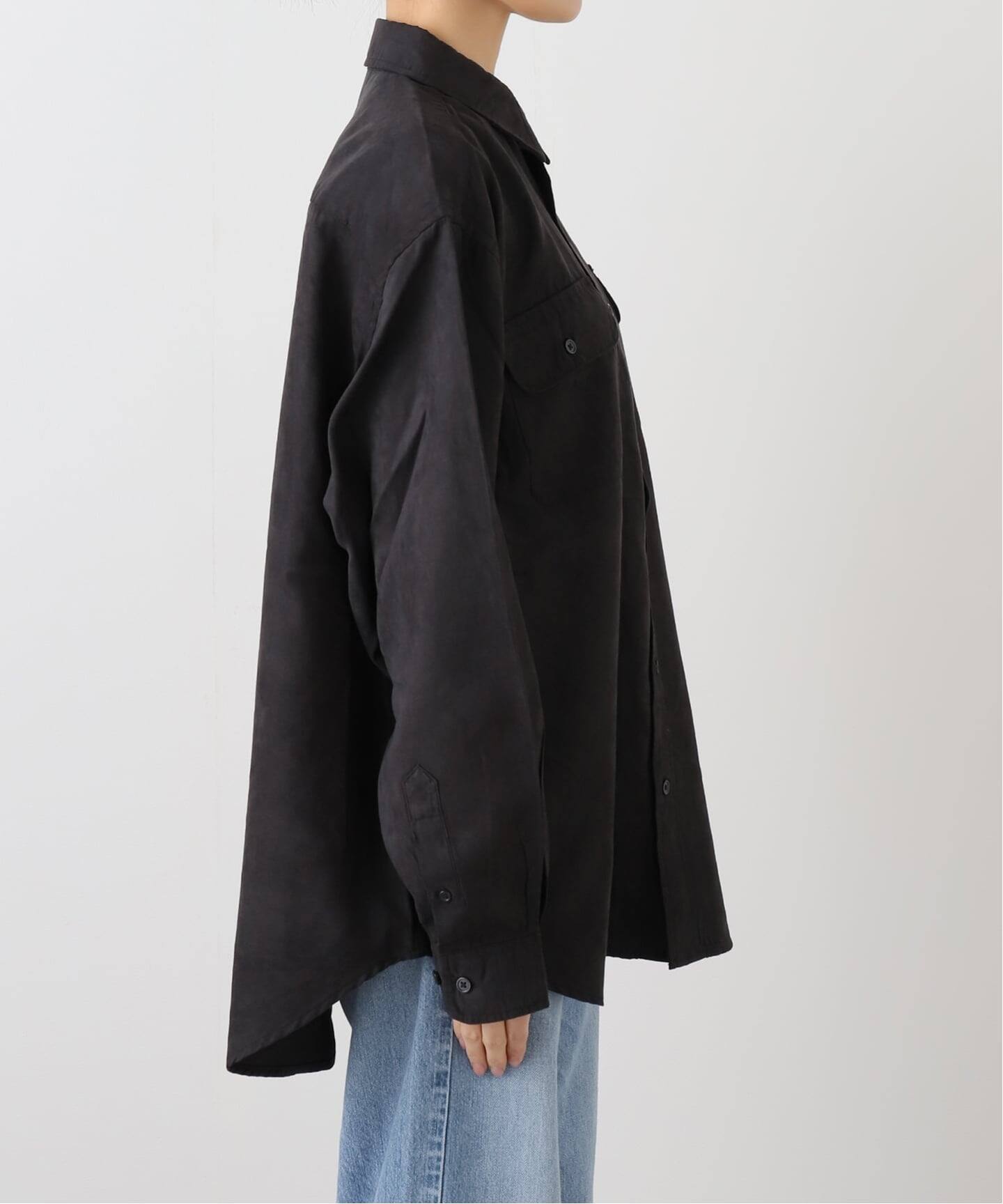 PARROTT CANVAS/パロットキャンバス】 CPO Shirt-Polyester suede