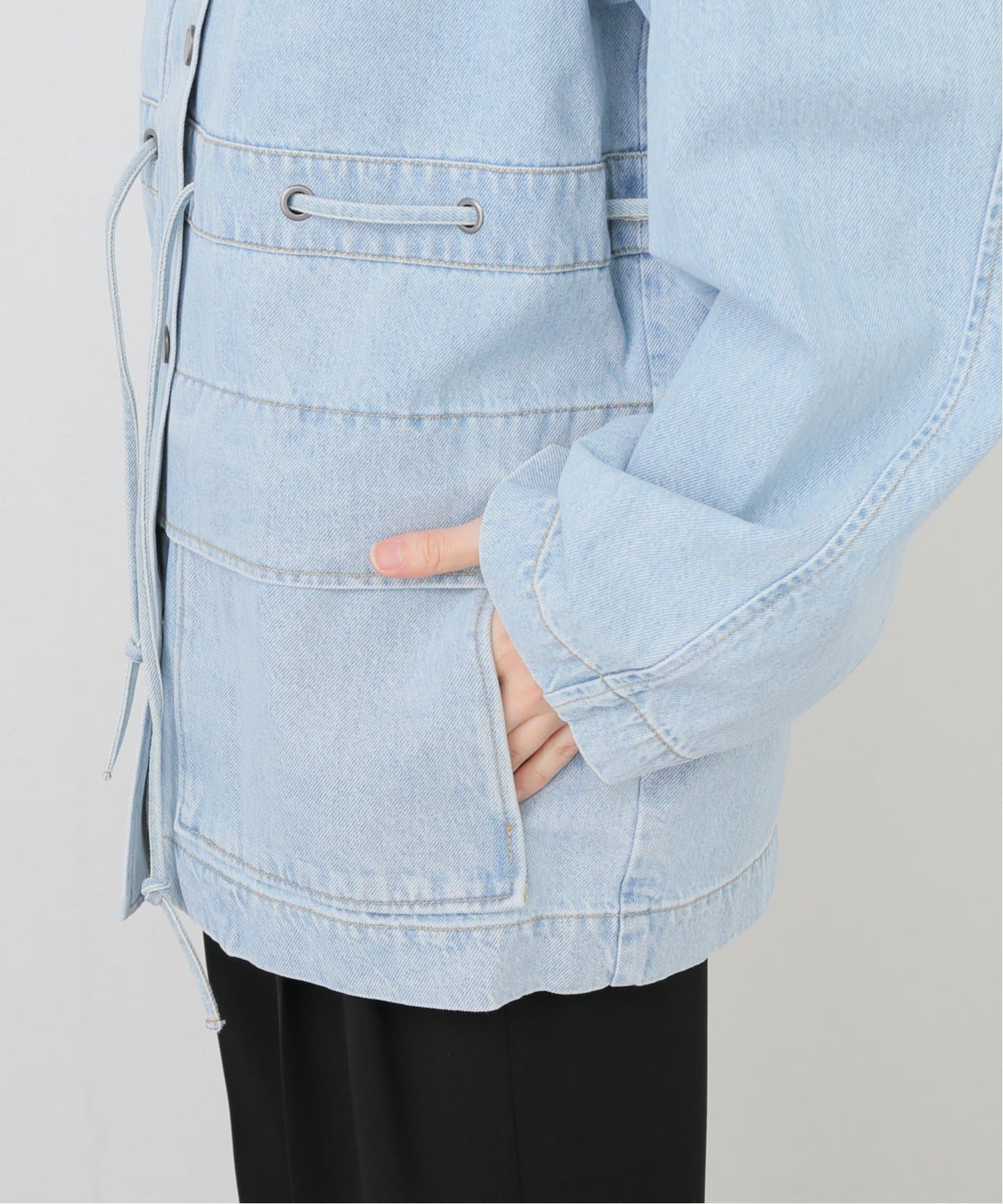 ROTATE/ロテート】Laced Denim Jacket：デニムジャケット（デニム