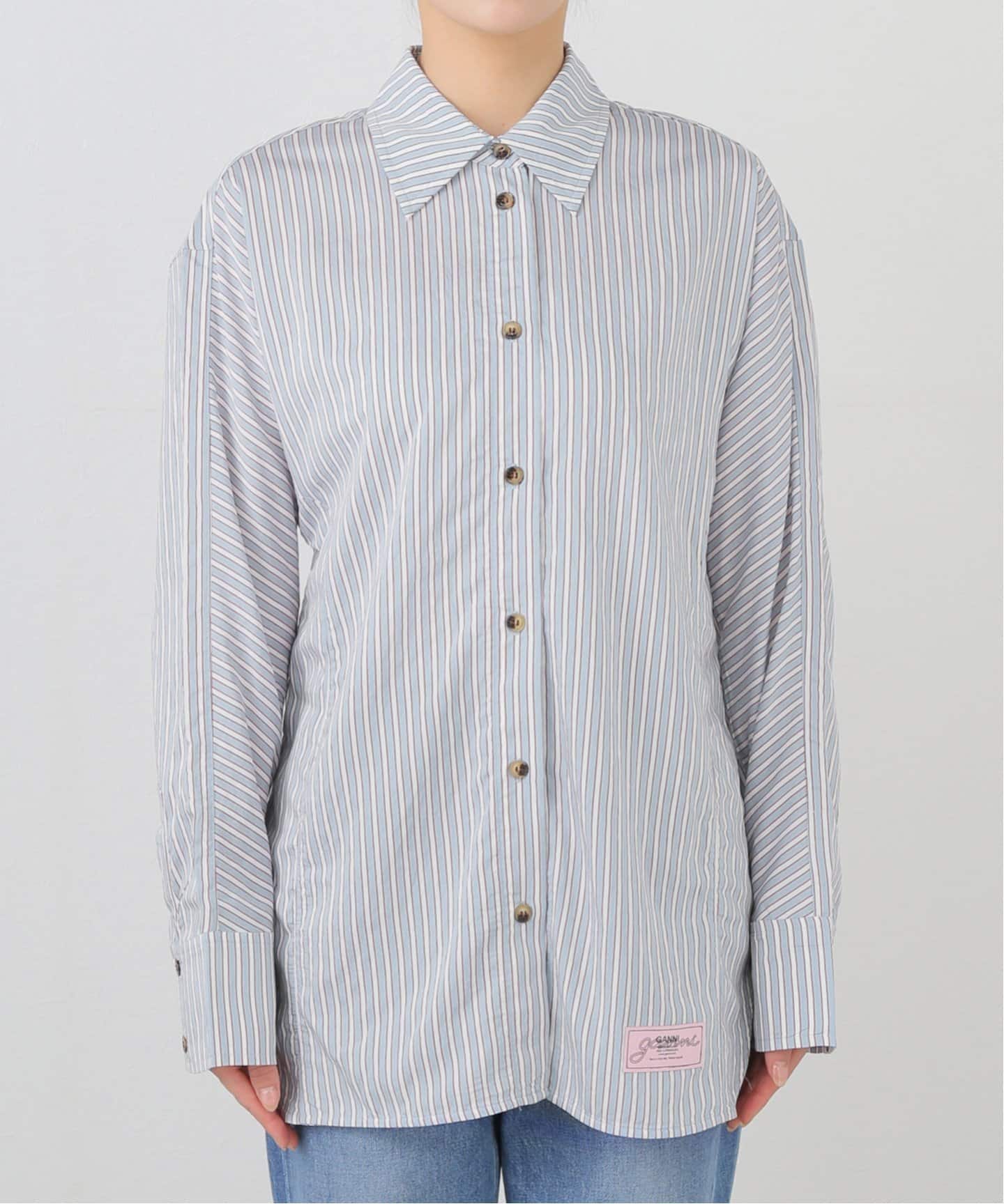 GANNI シャツ Bright White White Cropped Kitty T-shirt | GANNI US