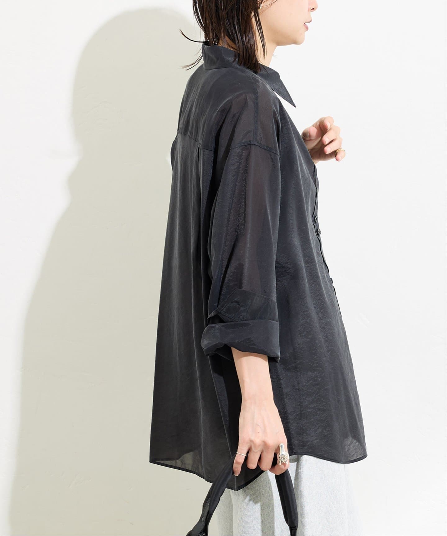 ジャーナルスタンダード　キュプラヴィンテージローンシャツ　ブラウン　新品未使用 ジャーナルスタンダード JOURNAL STANDARD キュプラヴィンテージ