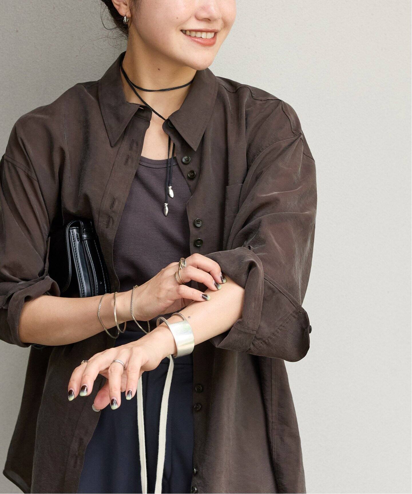 ジャーナルスタンダード　キュプラヴィンテージローンシャツ　ブラウン　新品未使用 キュプラヴィンテージローンシャツ（シャツ／ブラウス