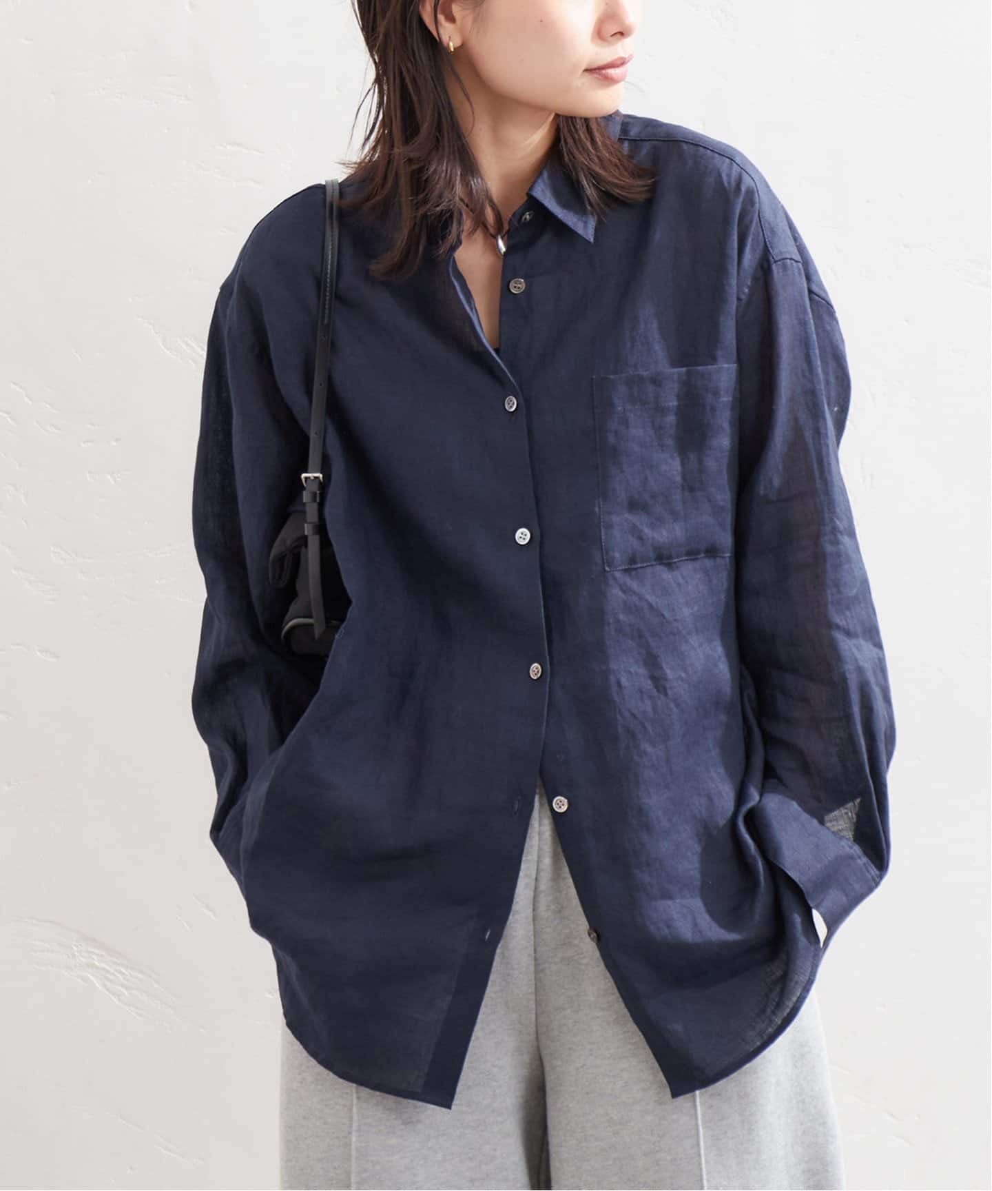 JOURNAL STANDARDソフトゼフィールリネンシャツ 追加4》ソフトゼフィールリネンシャツ（シャツ／ブラウス