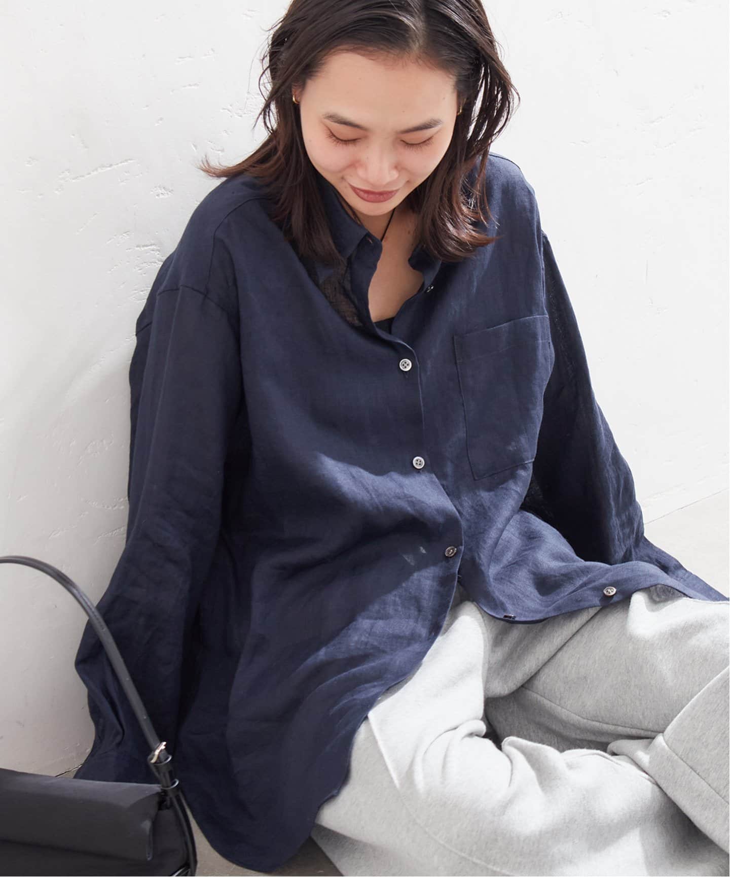 お値下げ！【美品】ジャーナルスタンダード　ゼフィールリネンレギュラーシャツ JOURNAL STANDARD（ジャーナルスタンダード）の「ゼフィール