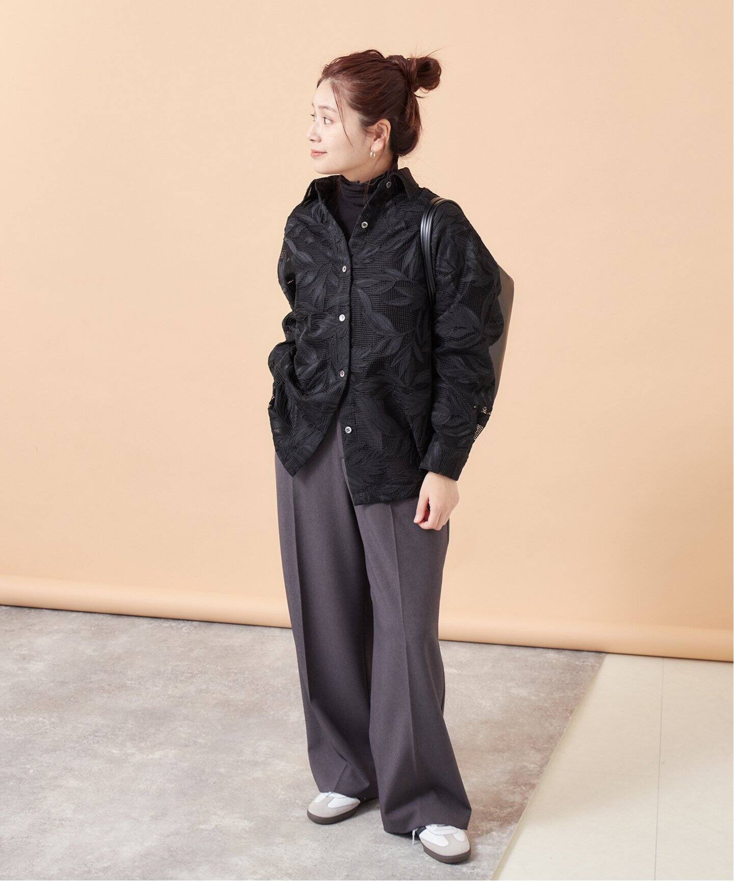 メッシュフラワーレギュラーシャツ（シャツ／ブラウス）｜JOURNAL 