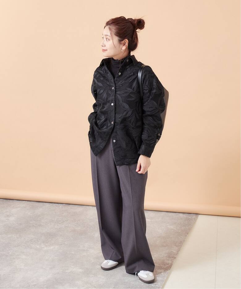 メッシュフラワーレギュラーシャツ（シャツ／ブラウス）｜JOURNAL 