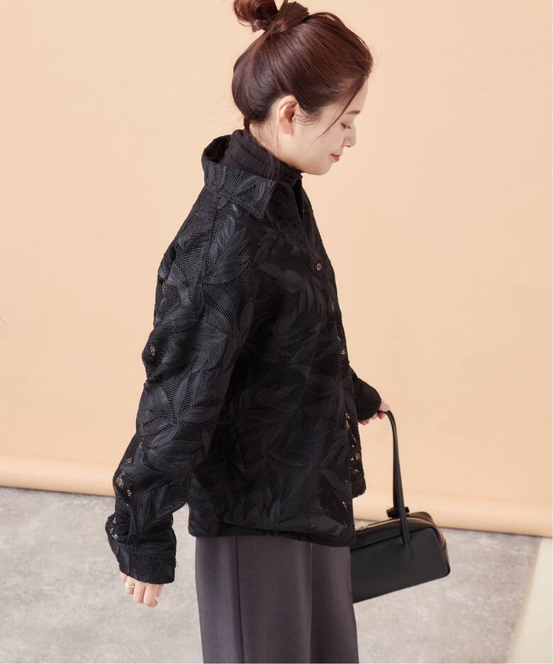 メッシュフラワーレギュラーシャツ（シャツ／ブラウス）｜JOURNAL 