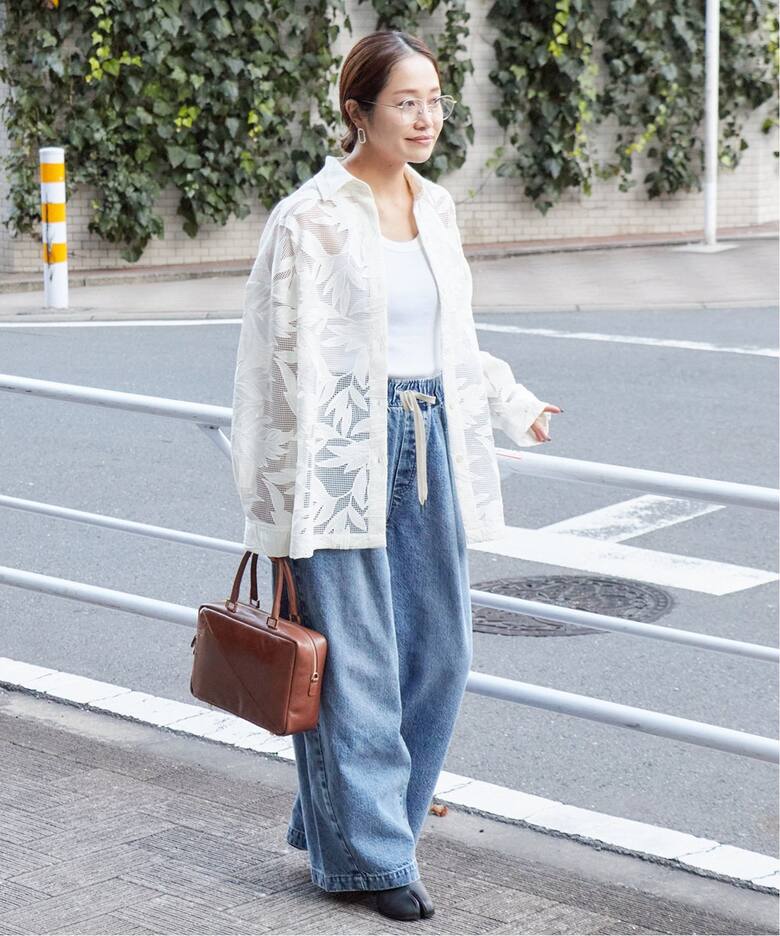 メッシュフラワーレギュラーシャツ（シャツ／ブラウス）｜JOURNAL 