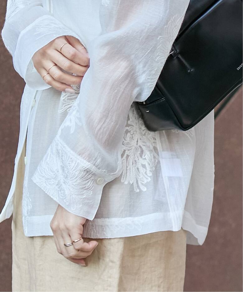 シアーレースビッグシャツ（シャツ／ブラウス）｜JOURNAL STANDARD 