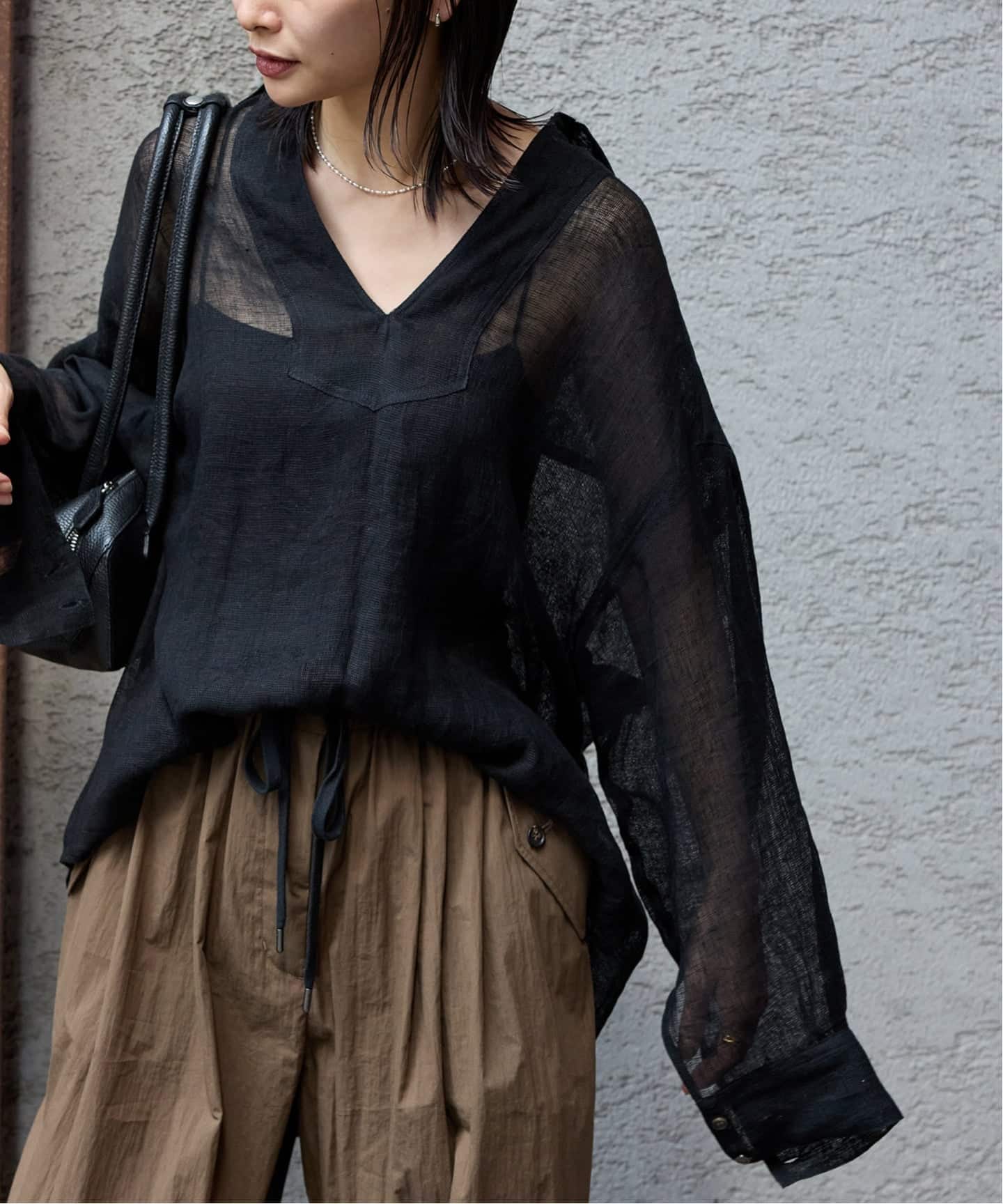 追加2》リネンメッシュシャツ（シャツ／ブラウス）｜JOURNAL