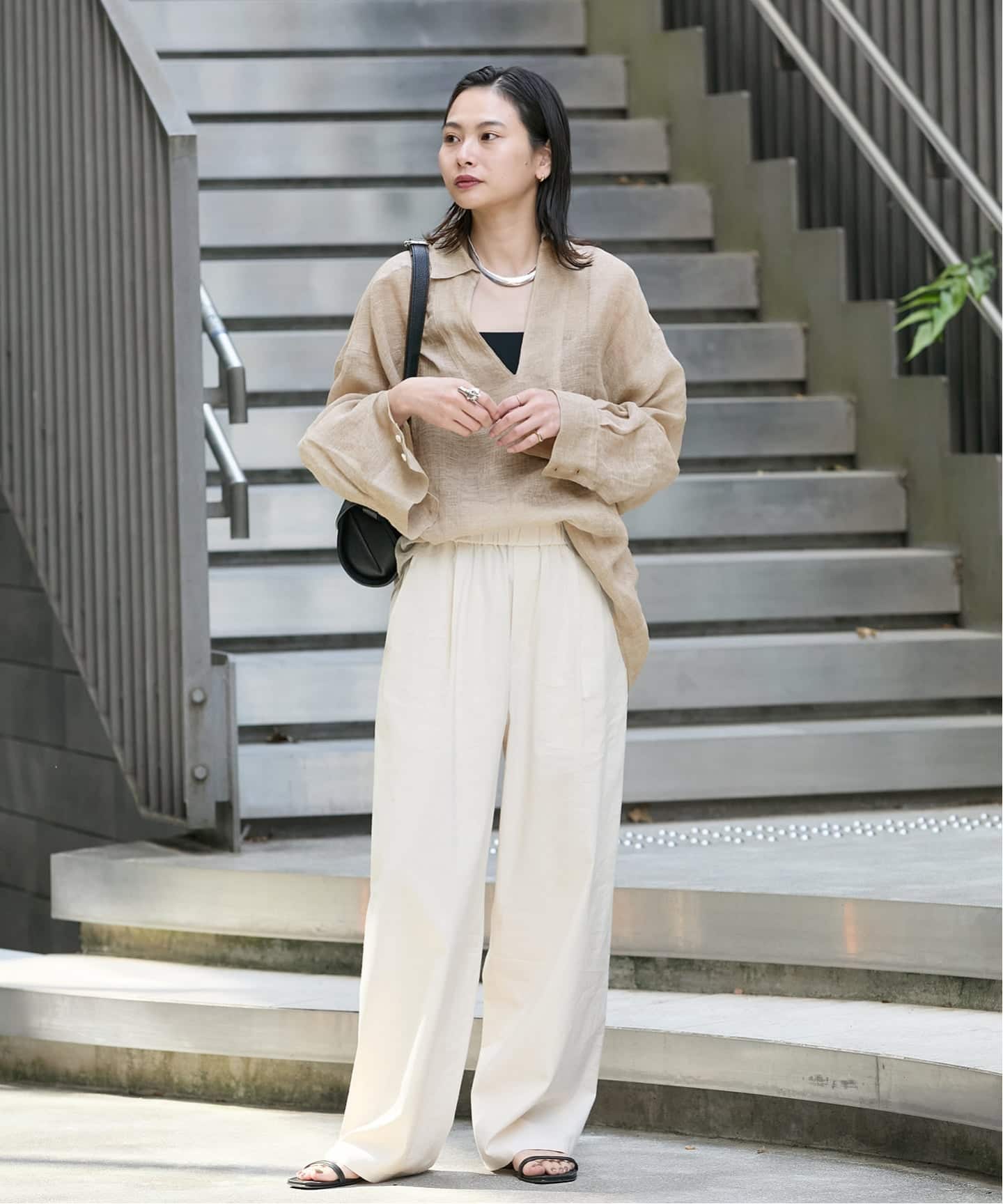追加2》リネンメッシュシャツ（シャツ／ブラウス）｜JOURNAL STANDARD