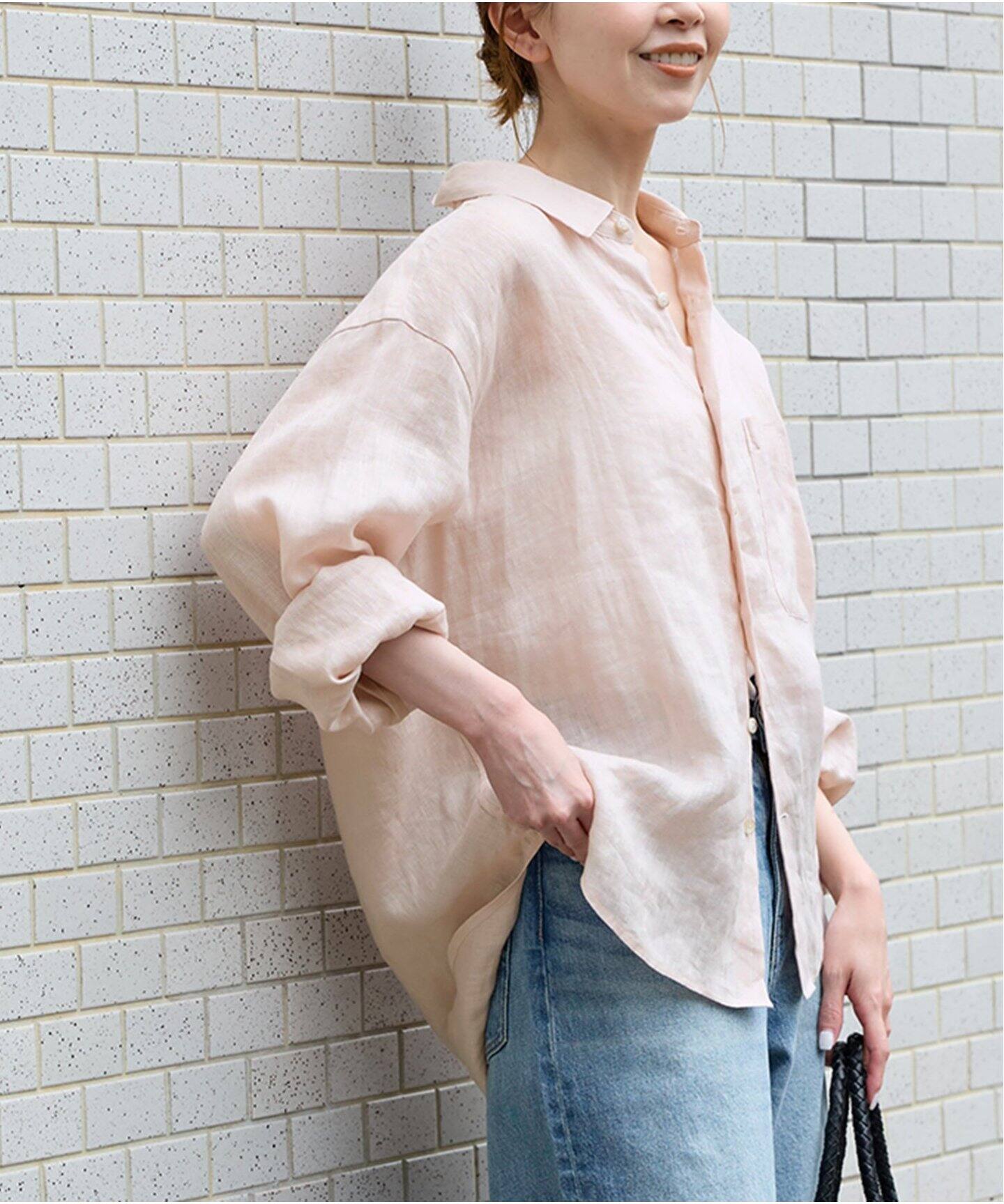 リネンレギュラーカラーシャツ（シャツ／ブラウス）｜JOURNAL STANDARD 
