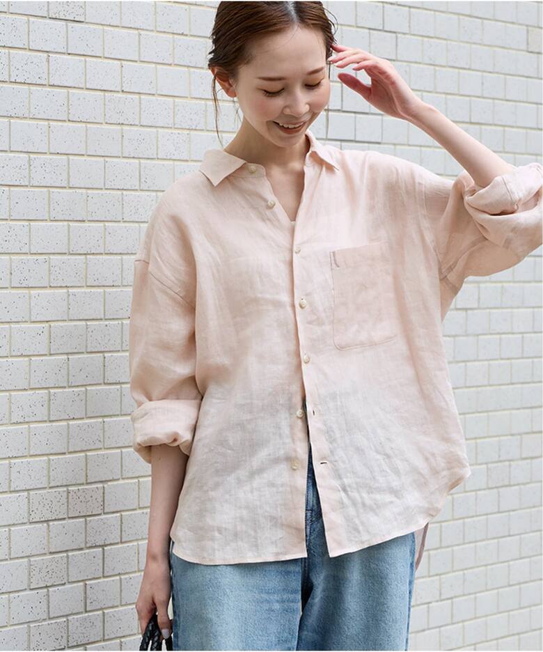 リネンレギュラーカラーシャツ（シャツ／ブラウス）｜JOURNAL STANDARD 