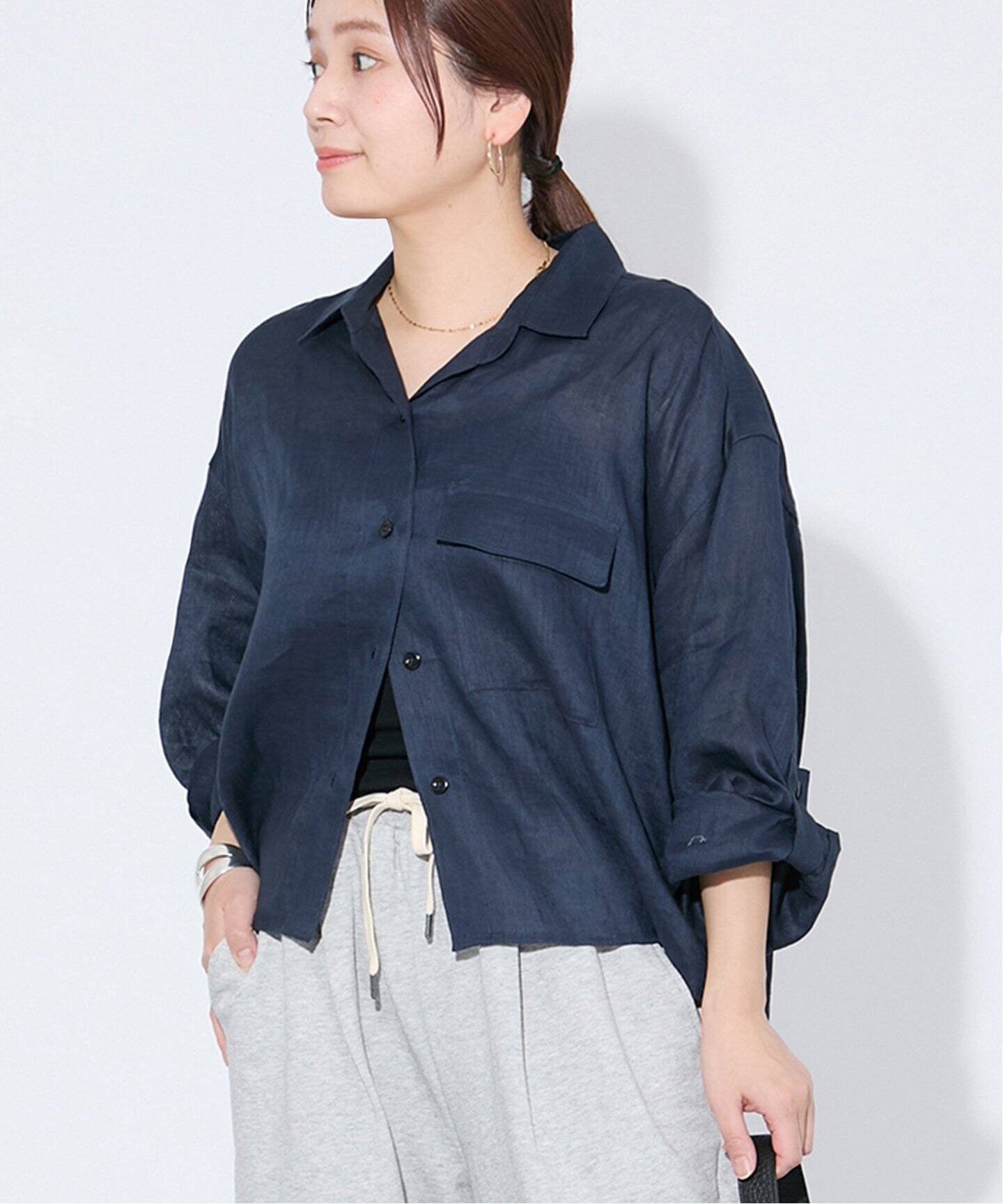 ジャーナルスタンダード（JOURNAL STANDARD）/リネンレギュラーロールアップシャツ リネンレギュラーロールアップシャツ（シャツ／ブラウス）｜JOURNAL