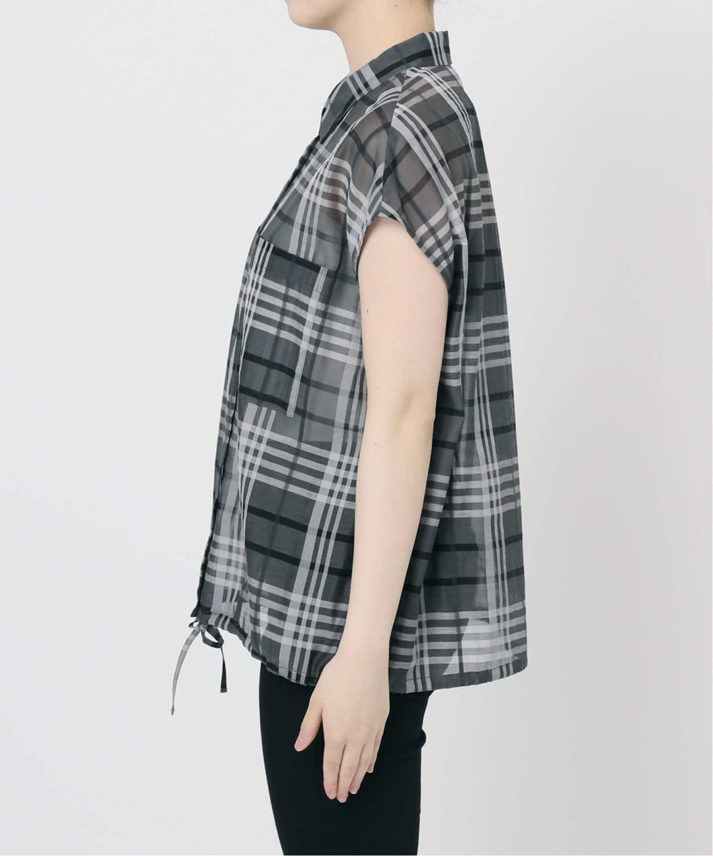 【美品】ジャーナルスタンダード ブラウンチェック ドレープシャツ チェックシャツ（シャツ/ブラウス）｜journal standard L'essage