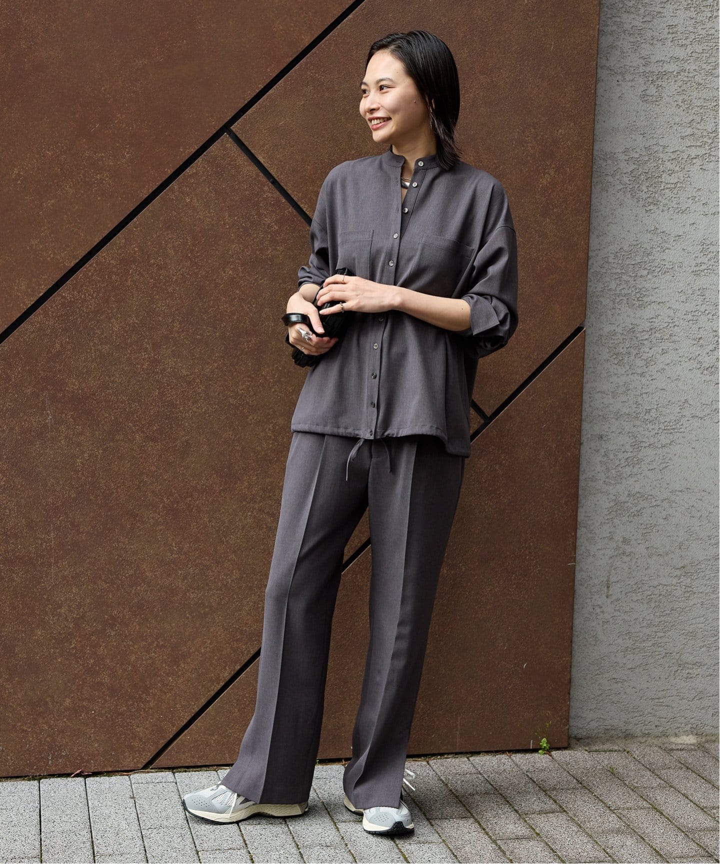JOURNAL STANDARD relume ウォッシャブルウーリッシュツイル 予約》ウーリッシュツイルタックボリュームシャツ（シャツ
