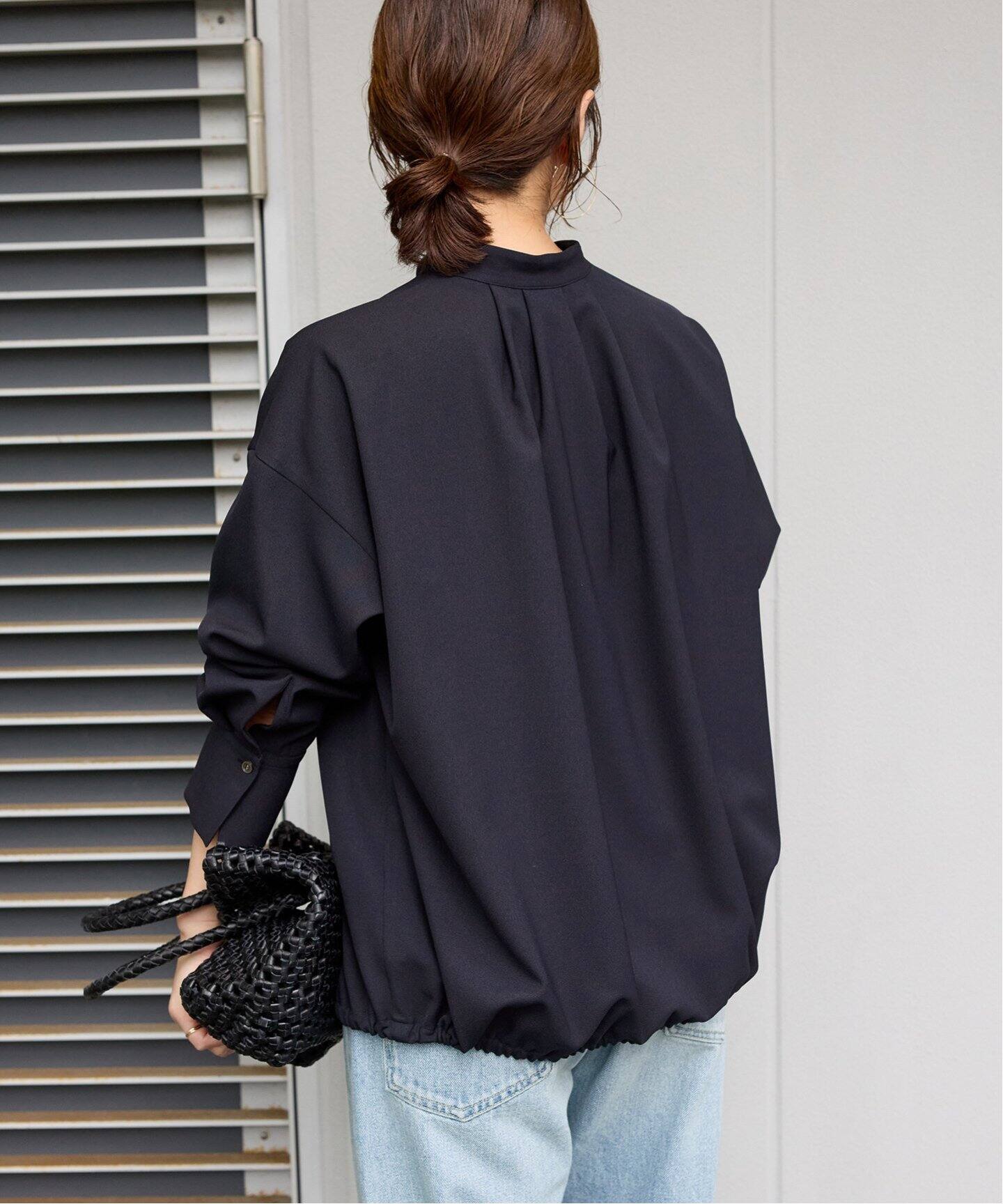 ウーリッシュツイルタックボリュームシャツ（シャツ／ブラウス