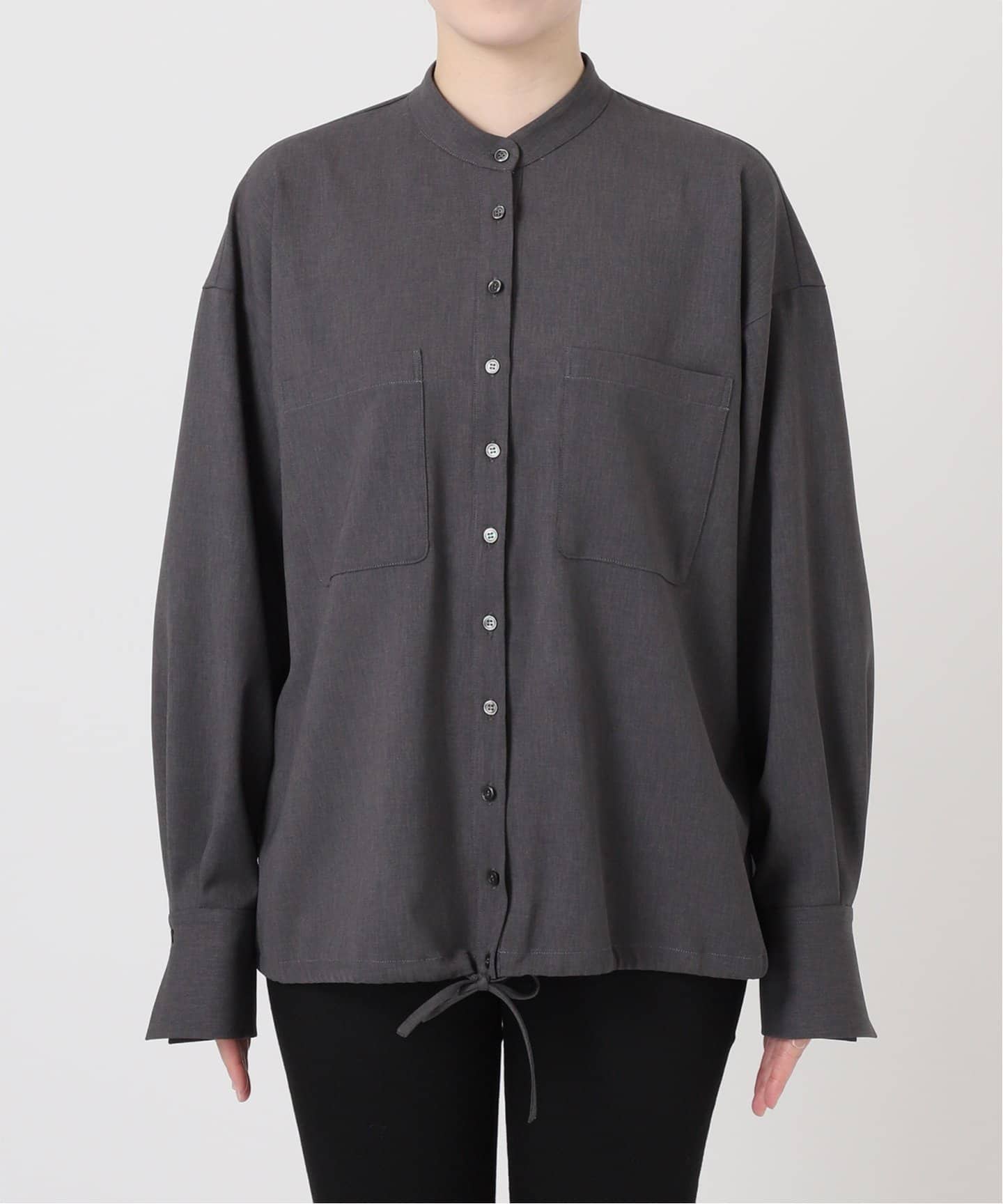 ウーリッシュツイルタックボリュームシャツ（シャツ／ブラウス