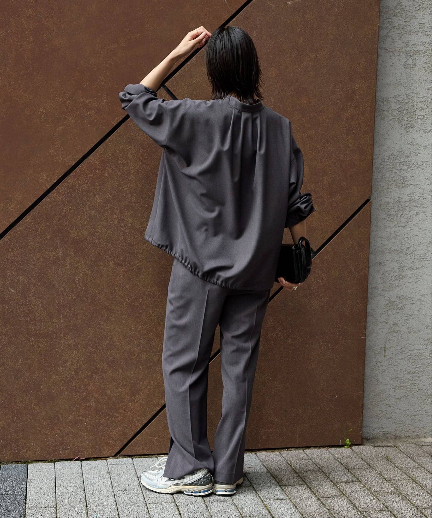 追加3》ウーリッシュツイルタックボリュームシャツ（シャツ／ブラウス