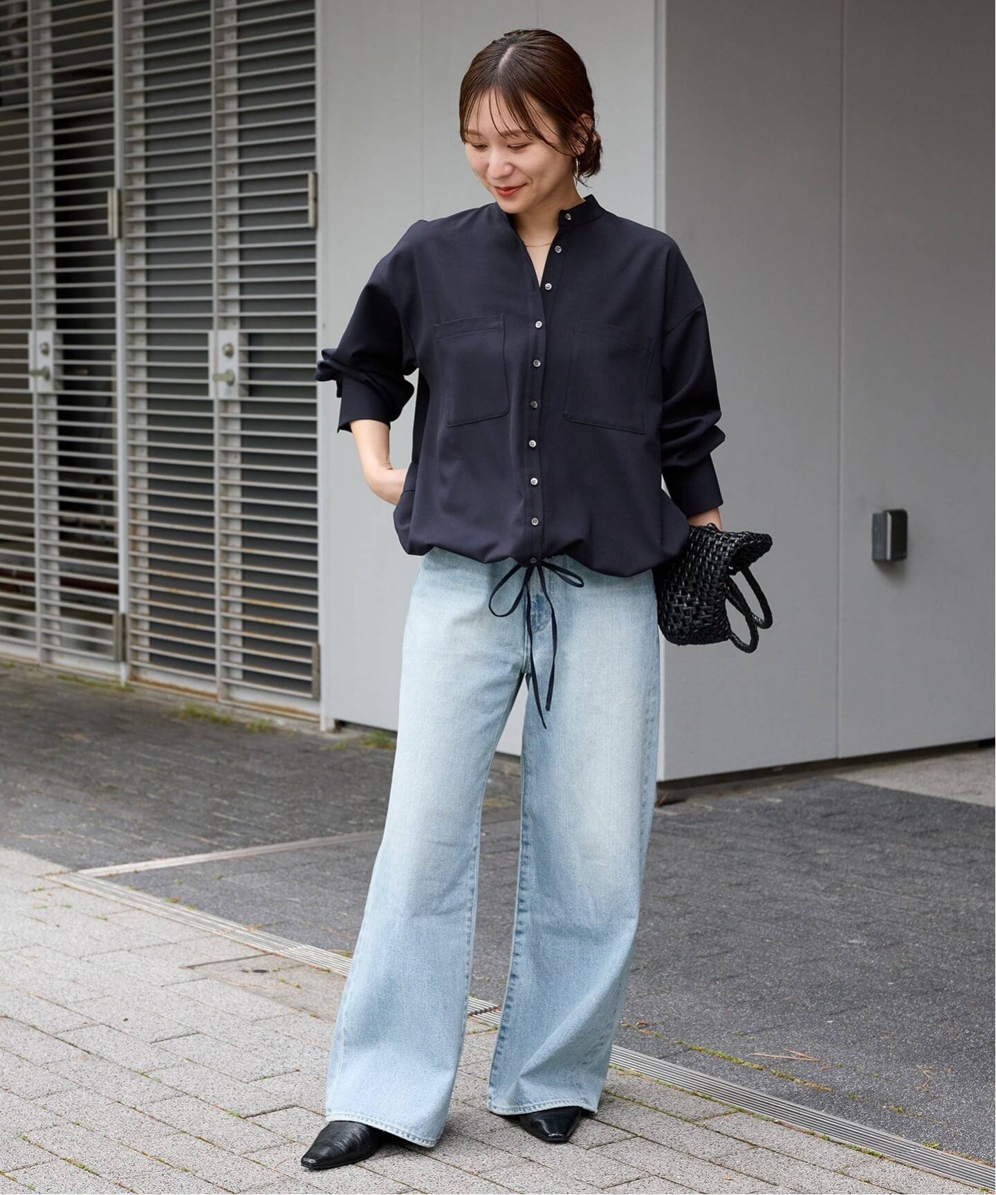 追加3》ウーリッシュツイルタックボリュームシャツ（シャツ／ブラウス