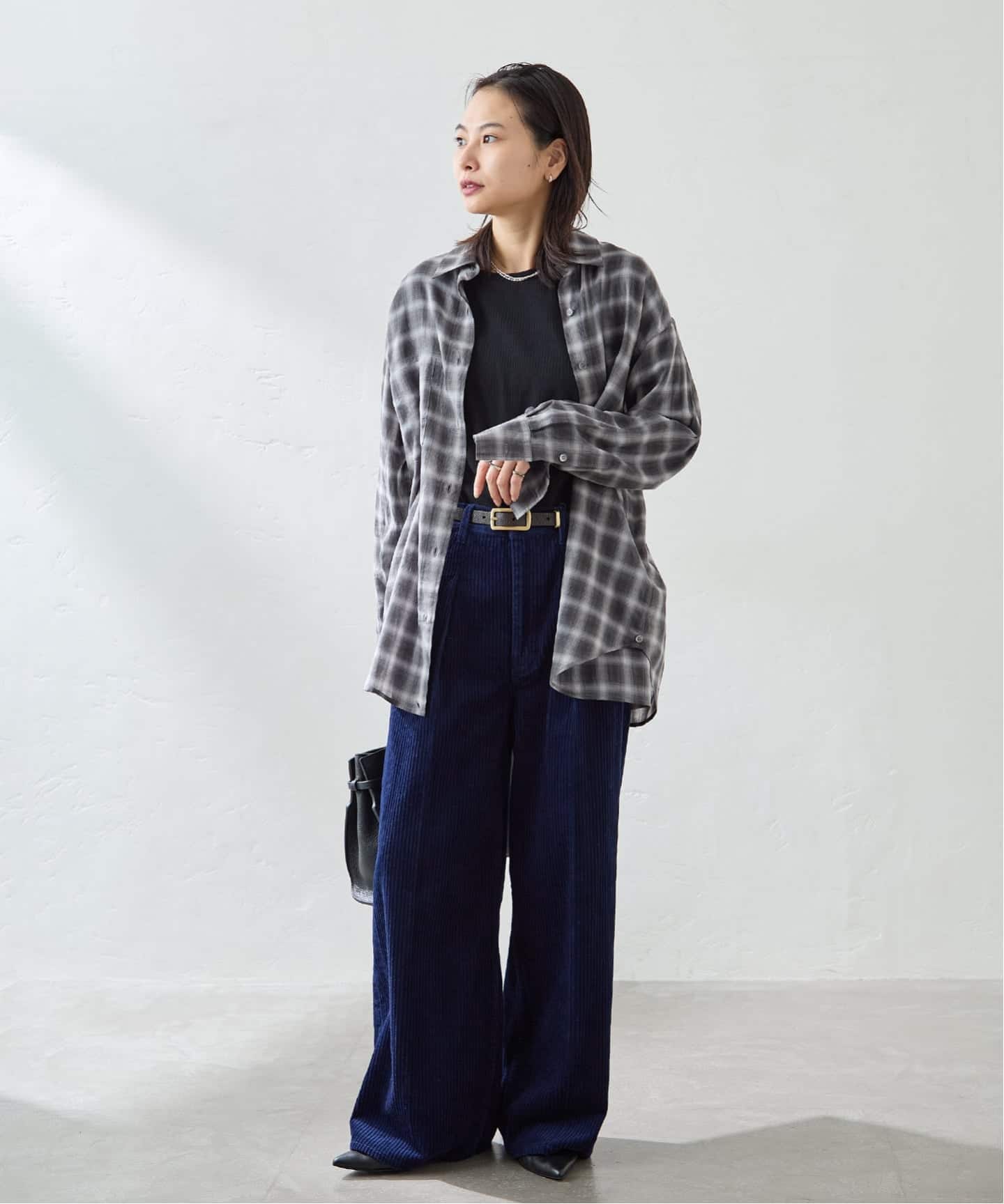 ウールミックスボイルチェックシャツ(シャツ/ブラウス)|JOURNAL ウールミックスボイルチェックシャツ(シャツ/ブラウス)|JOURNAL