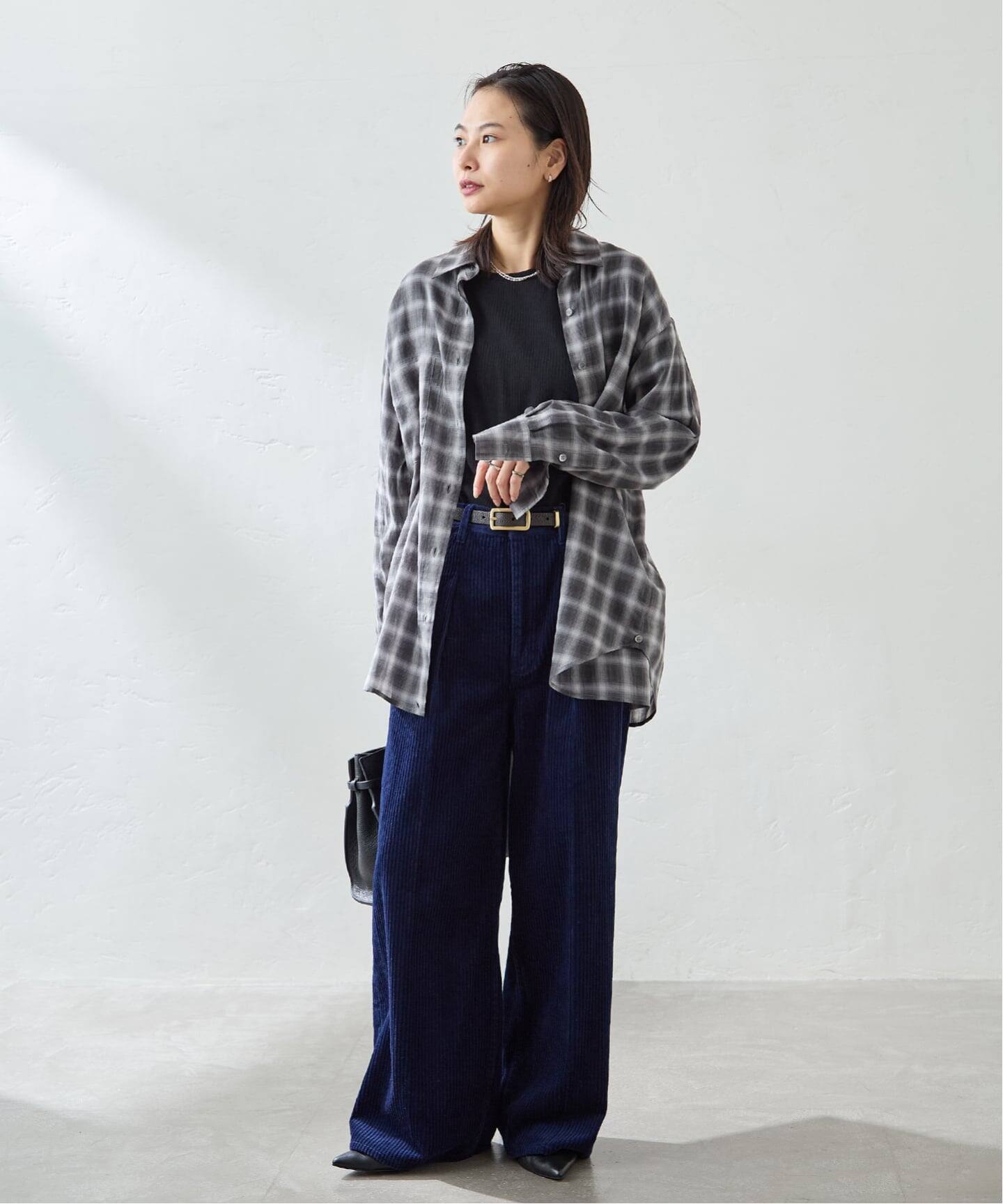 ウールミックスボイルチェックシャツ（シャツ／ブラウス）｜JOURNAL 
