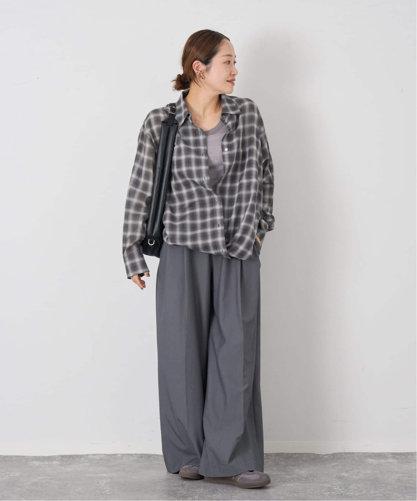 ウールミックスボイルチェックシャツ（シャツ／ブラウス）｜JOURNAL