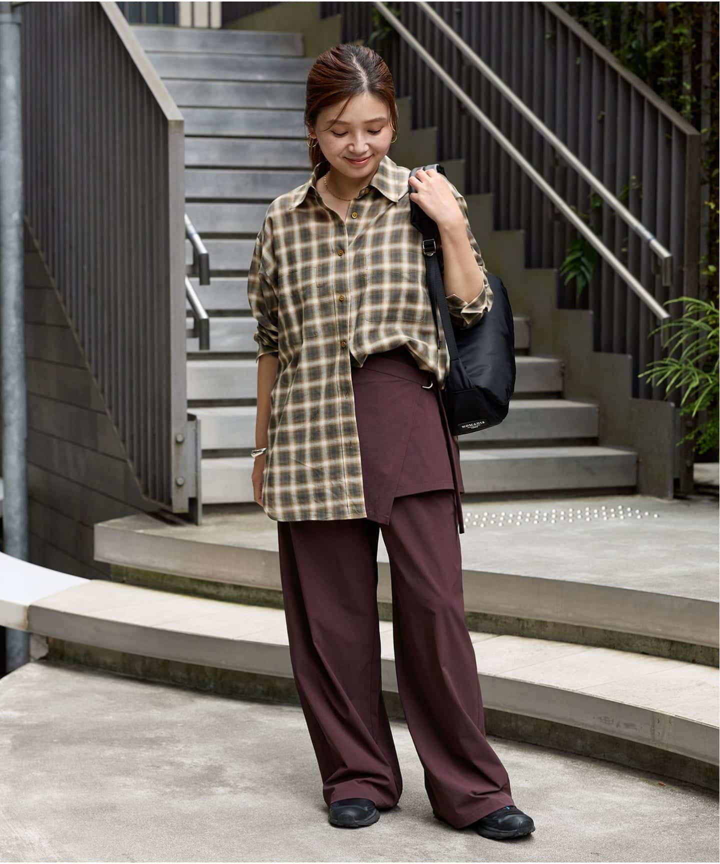 ウールミックスボイルチェックシャツ（シャツ／ブラウス）｜JOURNAL