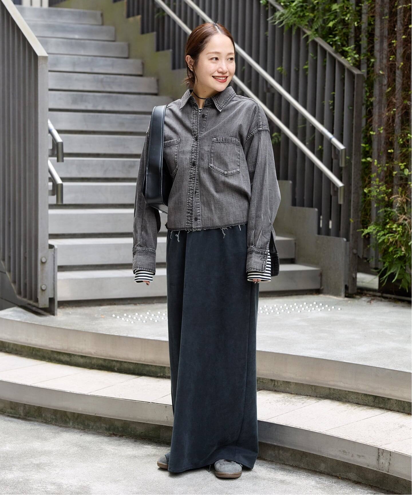 ✨極美品✨ジャーナルスタンダードライトオンスデニムクロップドシャツ 追加3》ライトオンスデニムクロップドシャツ（シャツ／ブラウス