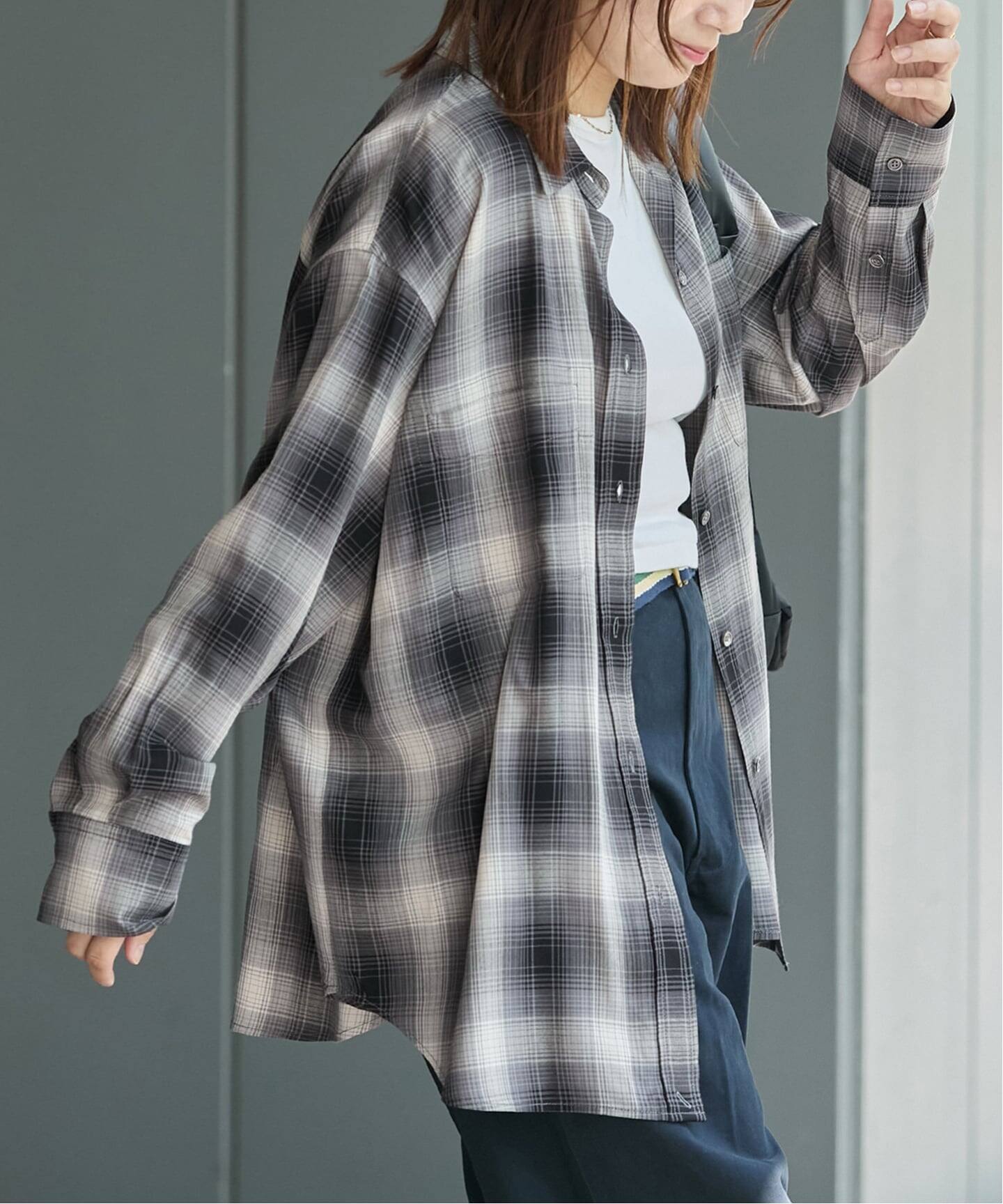 レーヨンチェックシャツ（シャツ／ブラウス）｜JOURNAL STANDARD