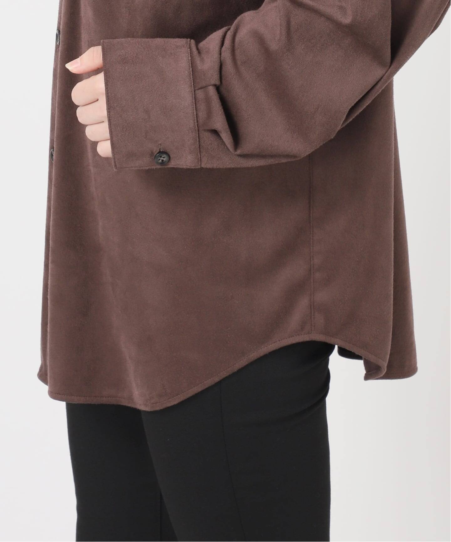 【JOURNALSTANDARD】25AW 25050400939040 フェイクスエードシャツ長袖シャツ フェイクスエードシャツ（シャツ／ブラウス）｜JOURNAL STANDARD