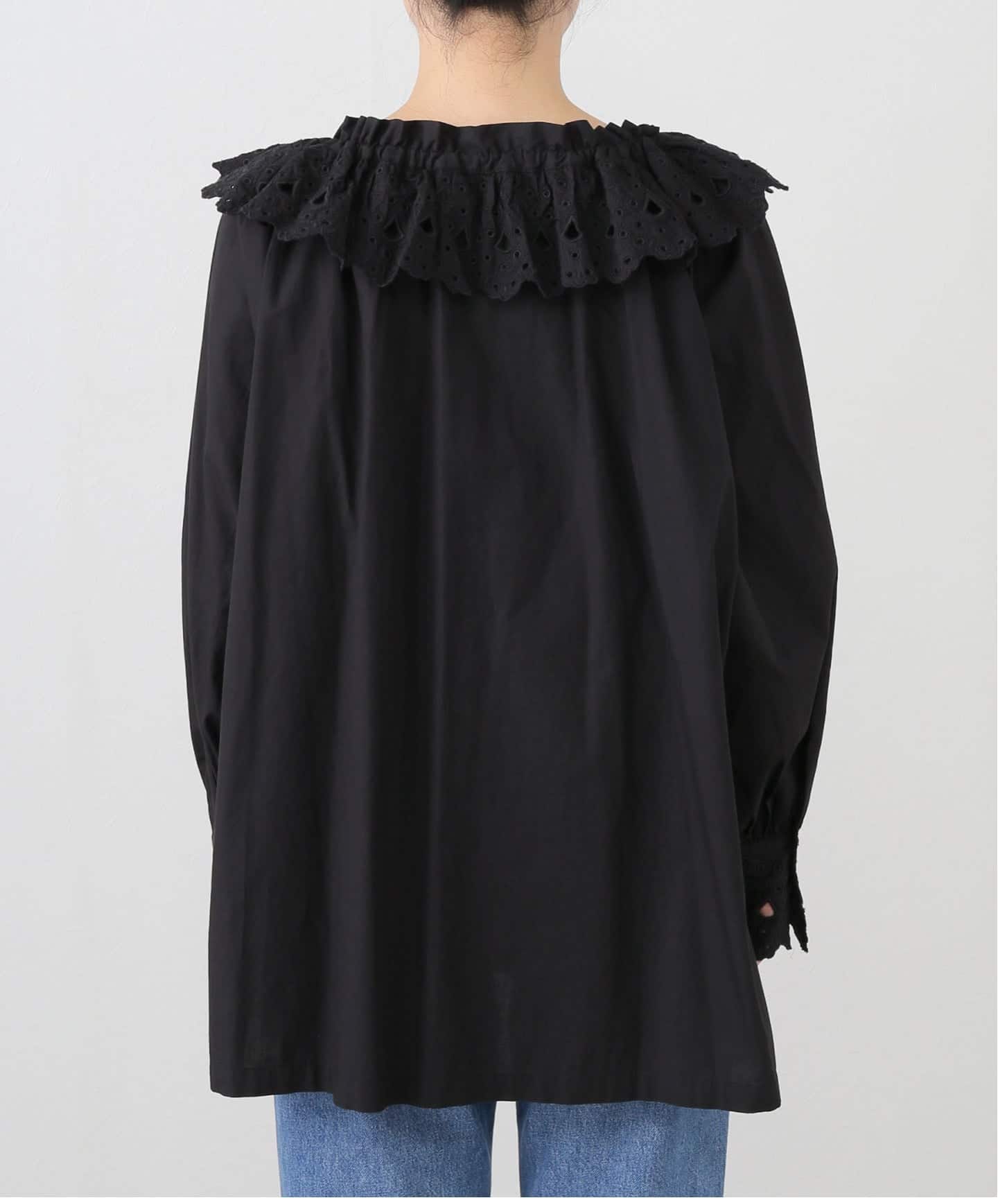 SARA MALLIKA/サラマリカ】COTTON SCALLAP COLLER BLOUS（シャツ