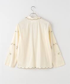 SARA MALLIKA/サラマリカ】COTTON TWILL CUT WORK SHIRT（シャツ 